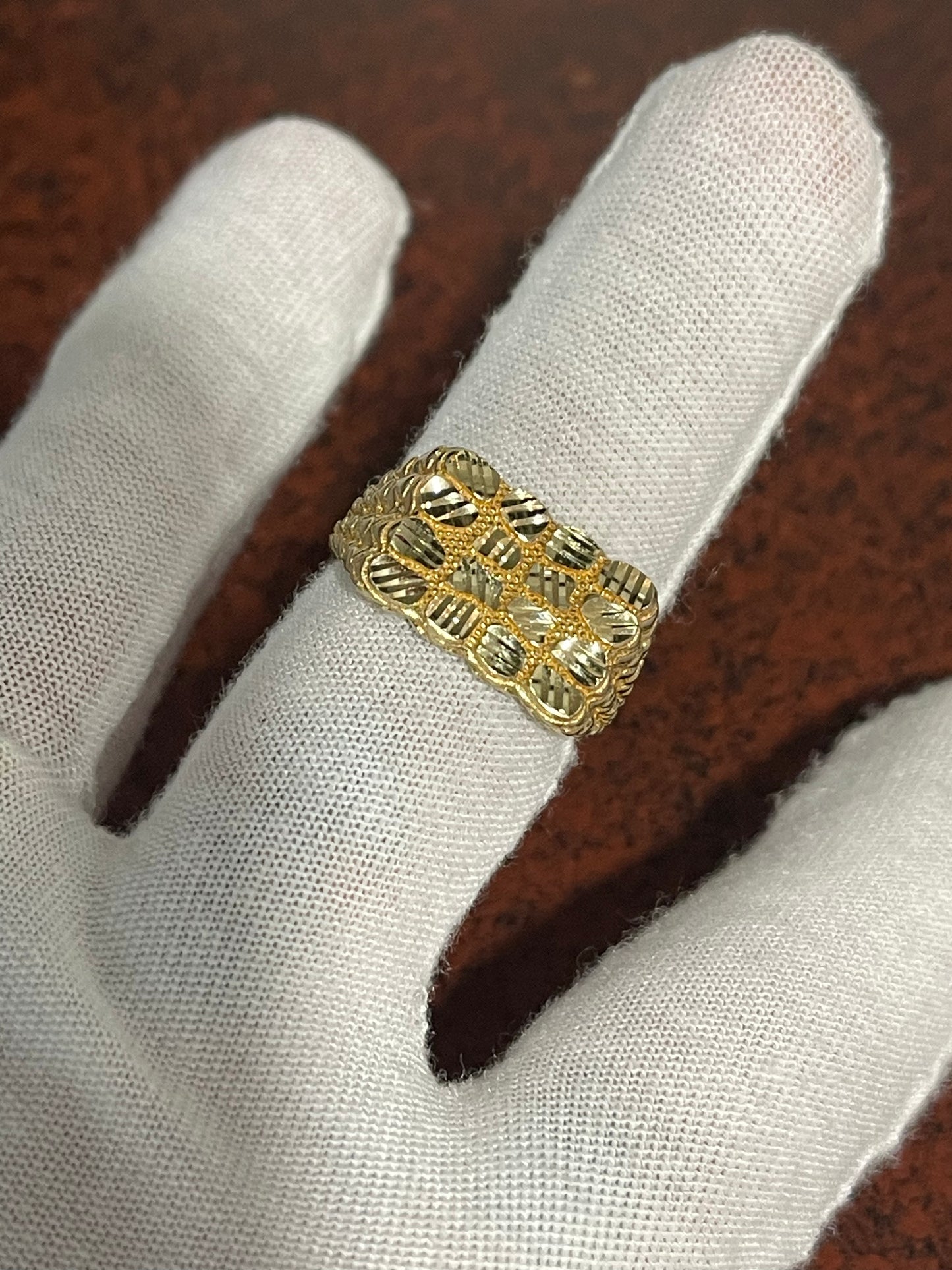 10K Nugget Ring Size 10