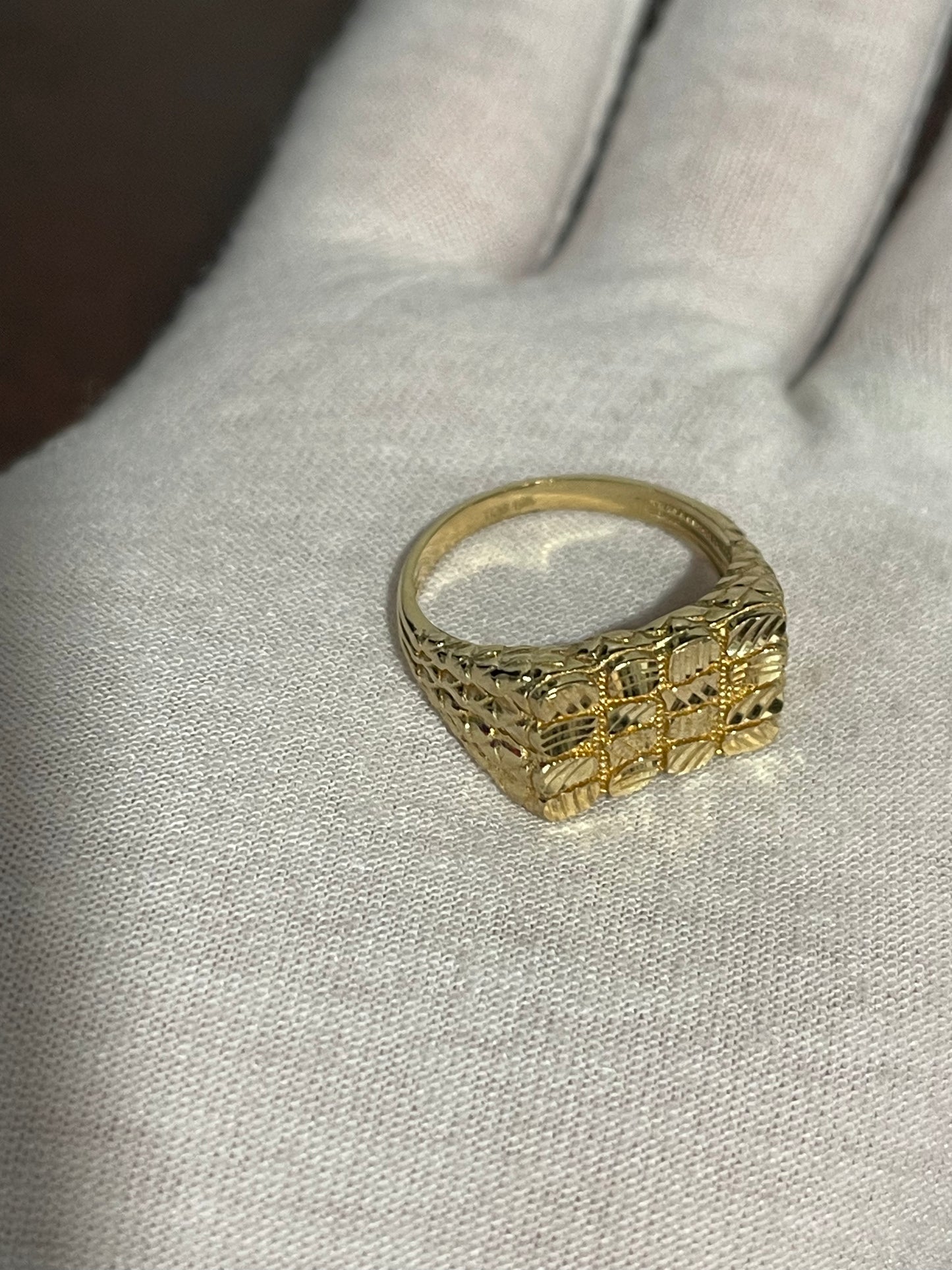 10K Nugget Ring Size 10