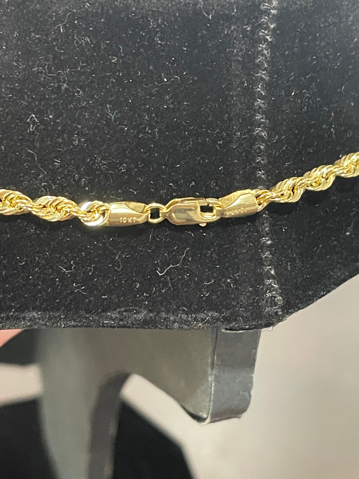 10K Gold Rope Chain 22”