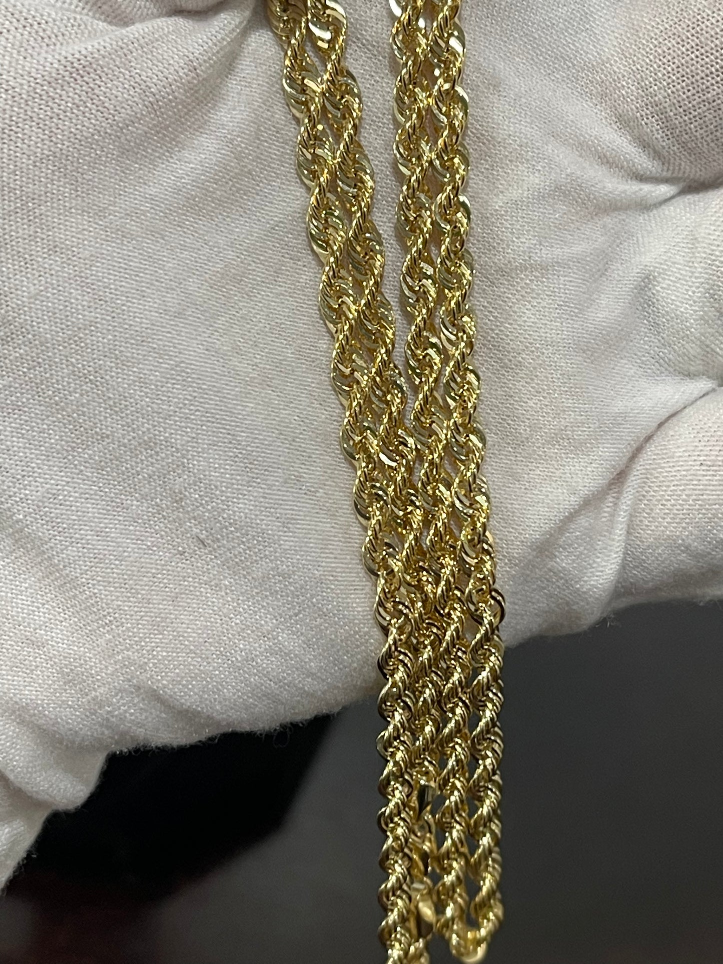 10K Gold Rope Chain 22”