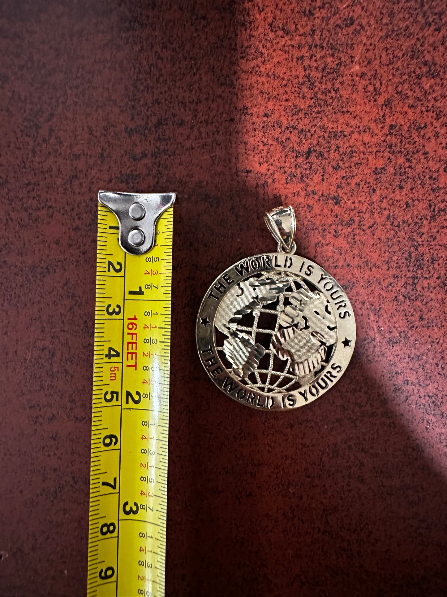 10K “The World Is Yours” Globe Pendant