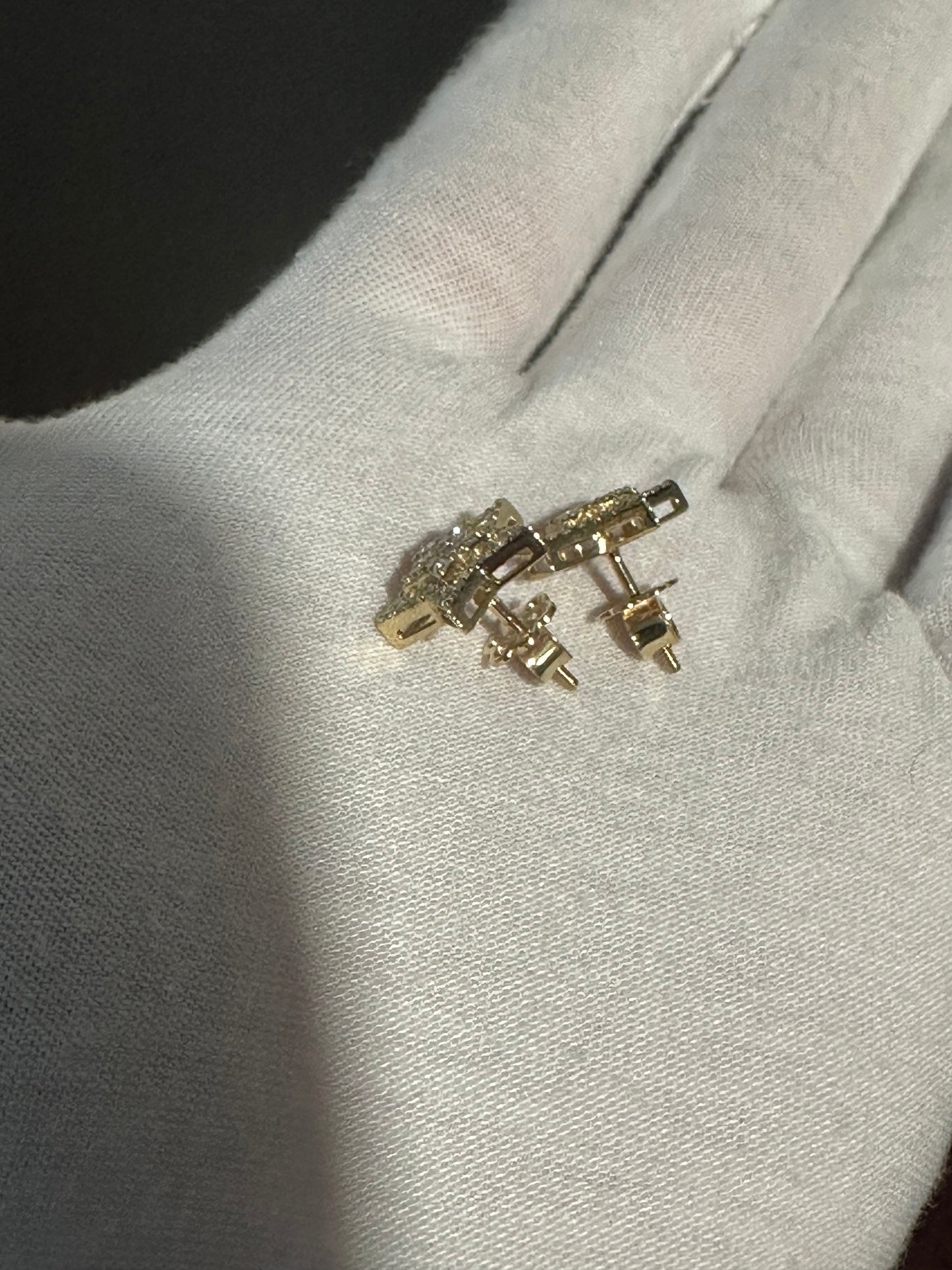 10K Diamond Star Studs