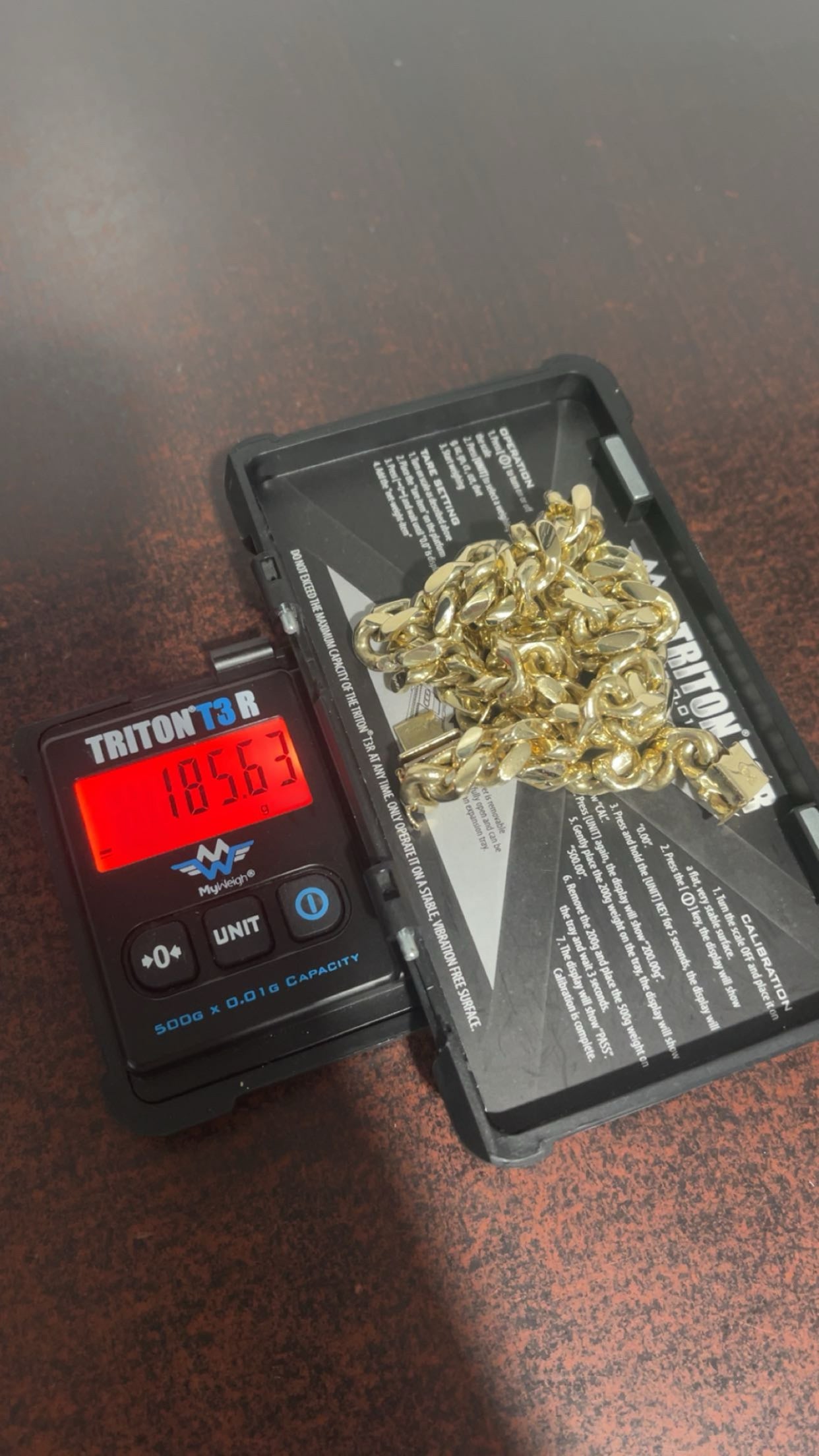 10K Solid 10K Cuban 20”