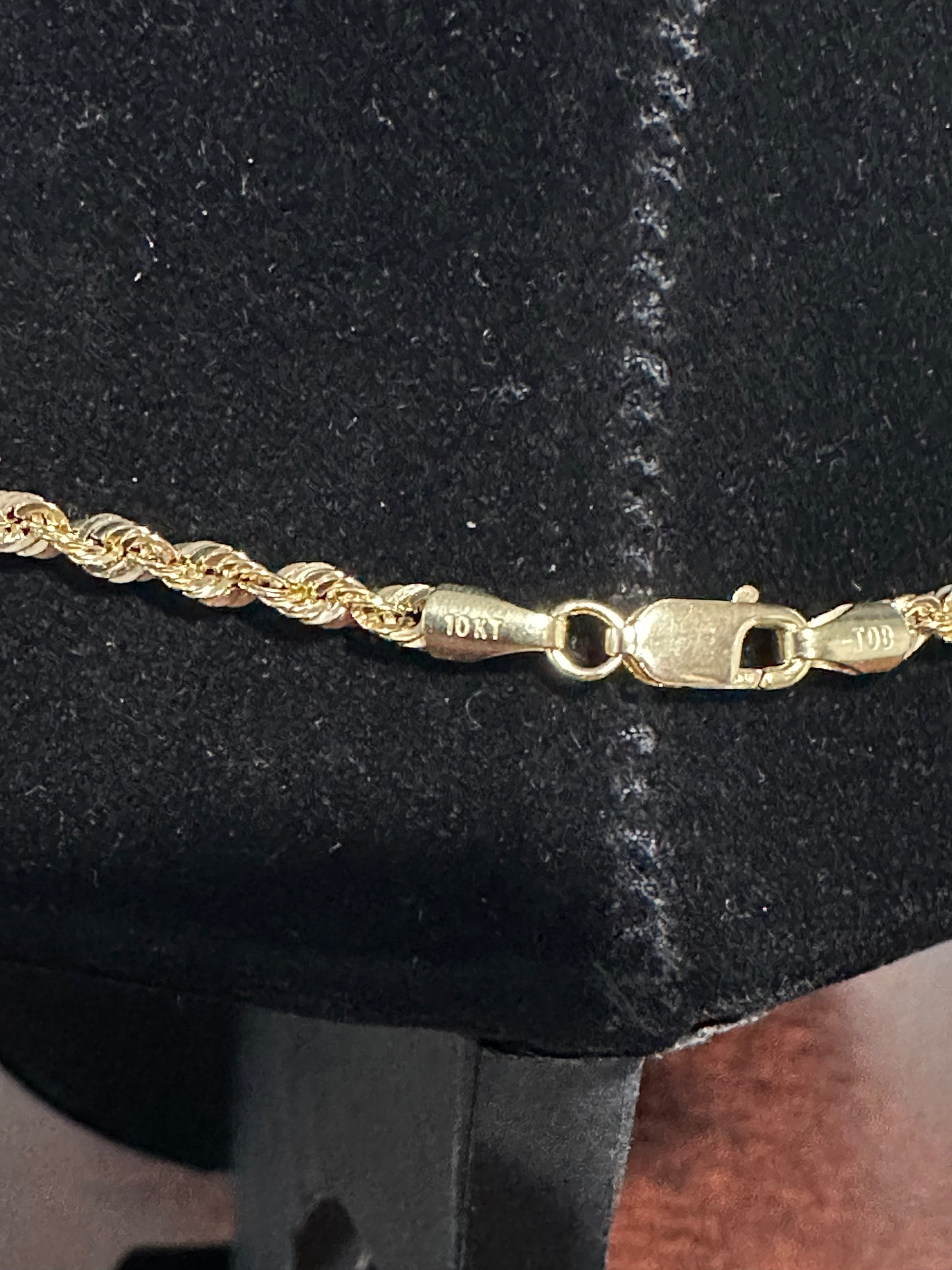 10K Italian Rope Chain 18”