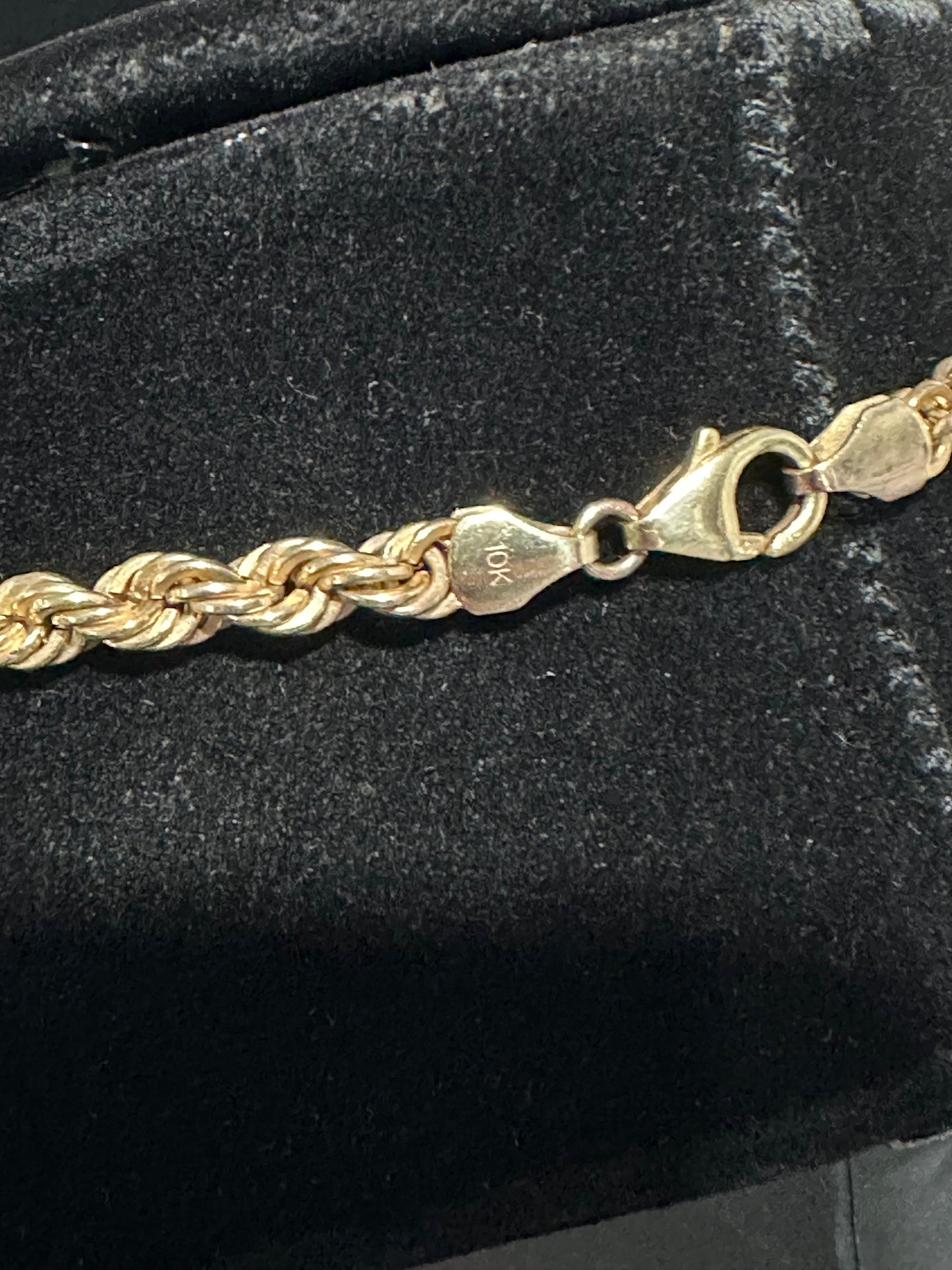 10K Rope Chain 18”