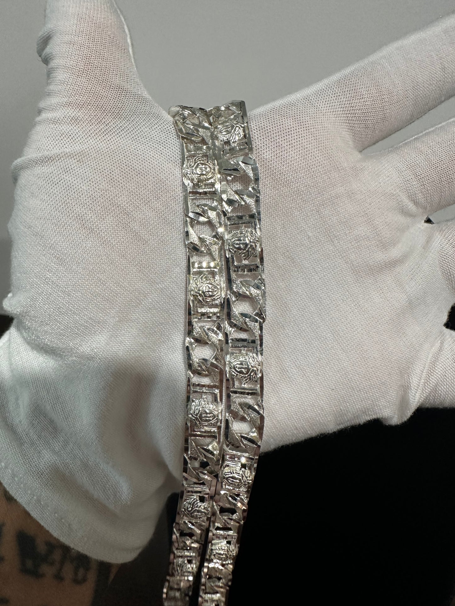 Silver DC Medusa Chain 24”