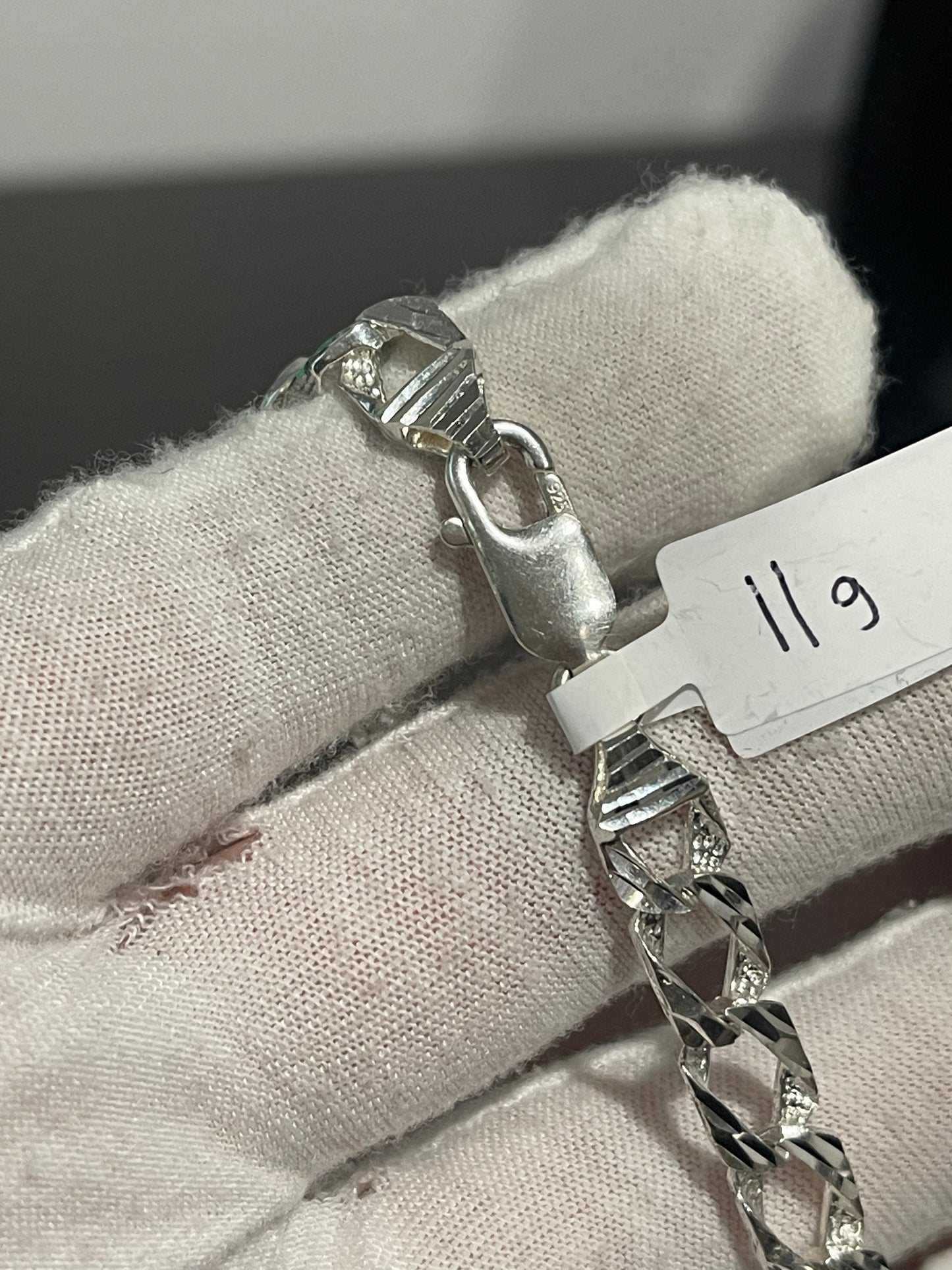 Silver DC Bracelet 8.5”
