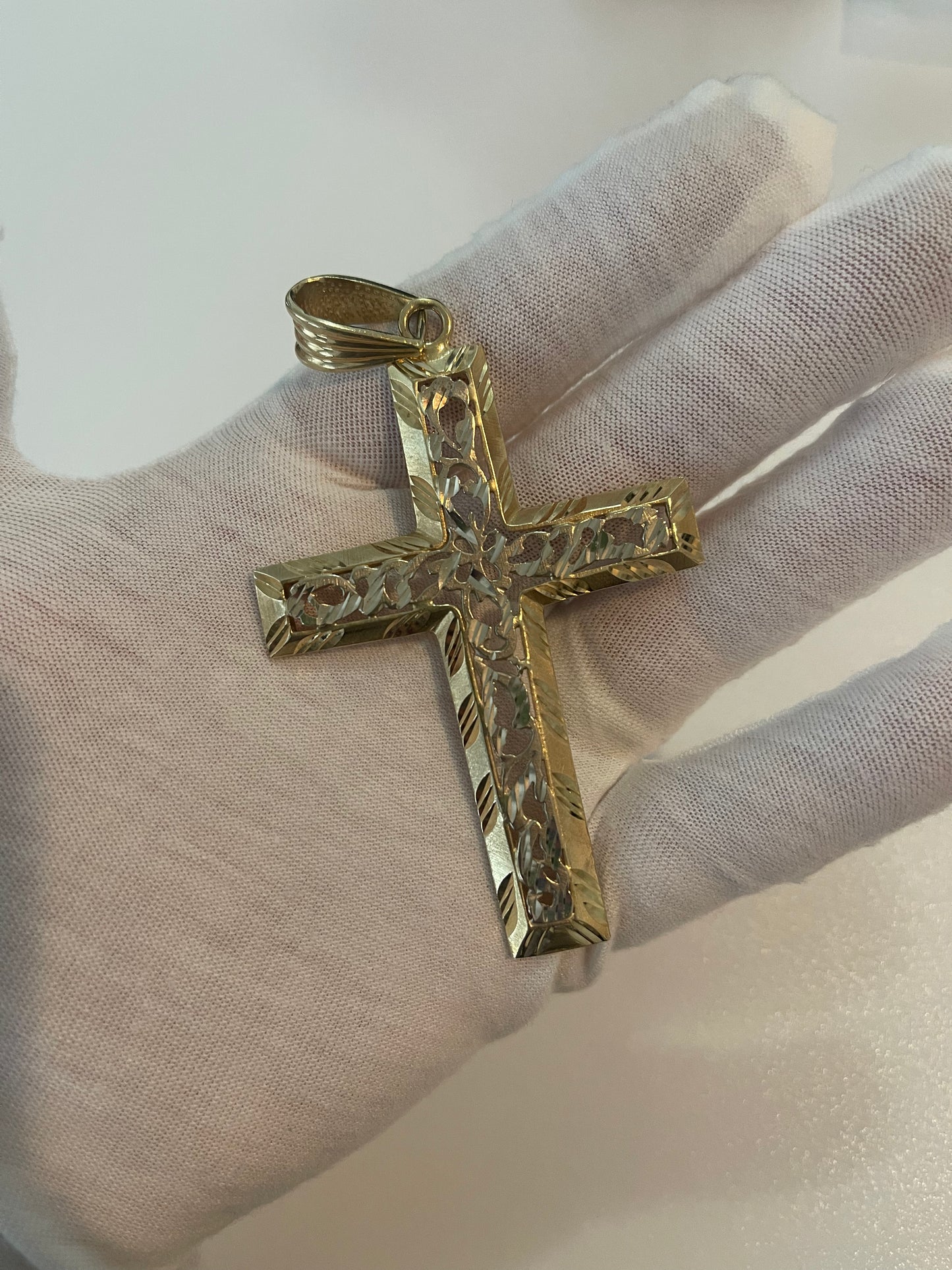 Solid 10K Gold Cross