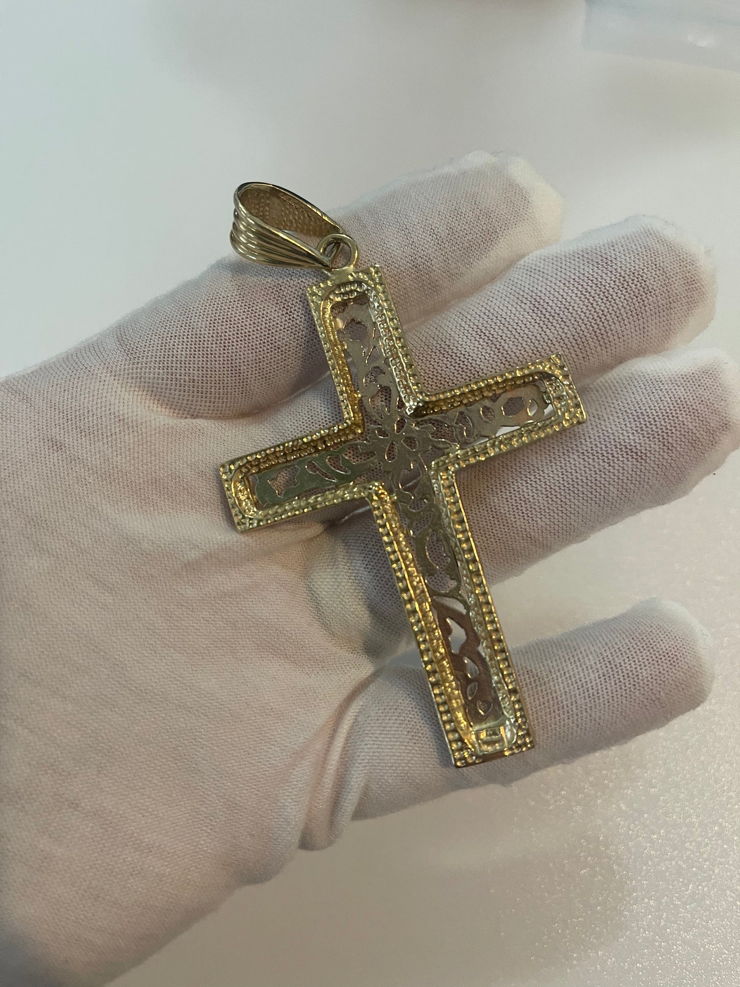 Solid 10K Gold Cross