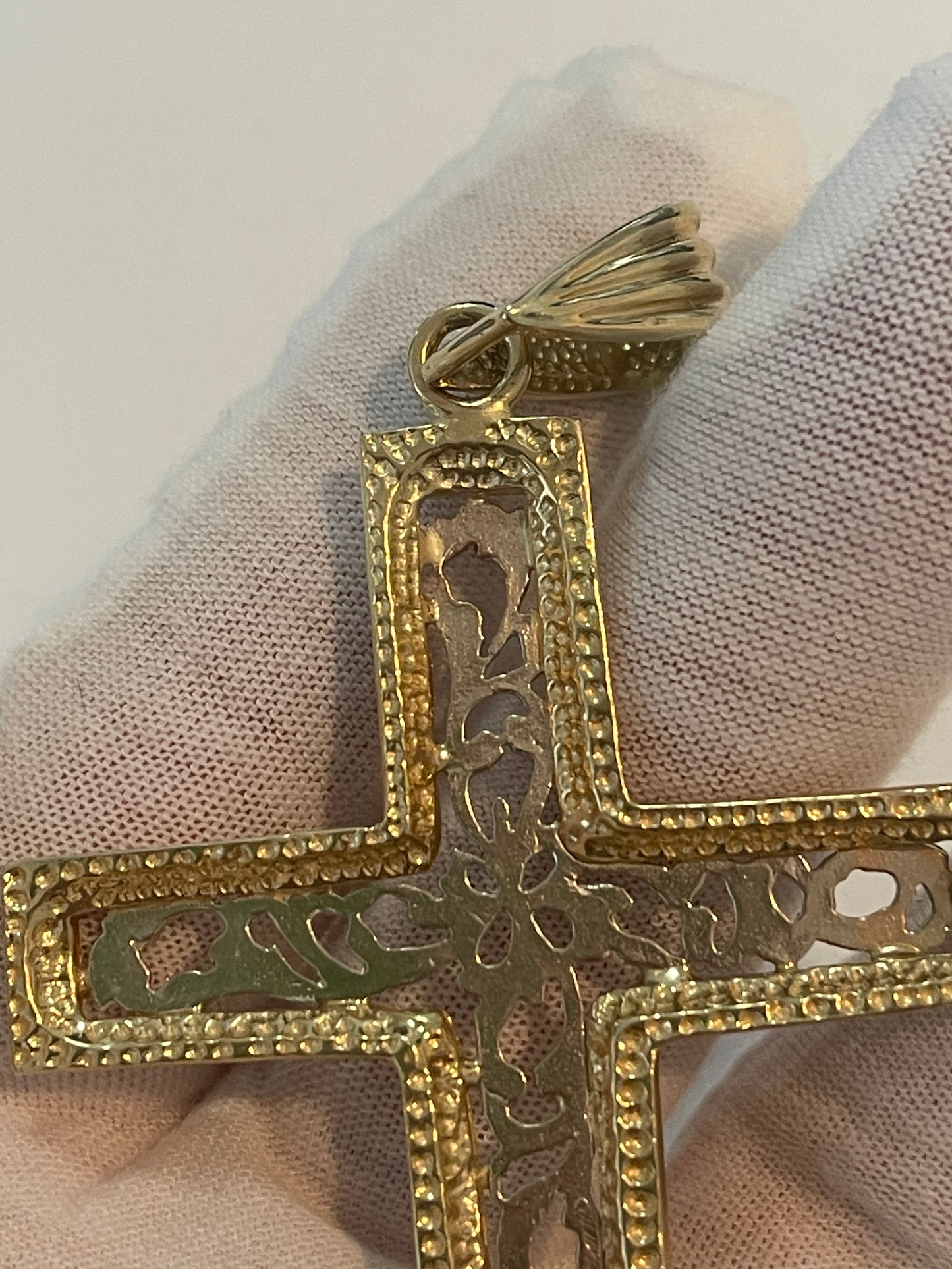 Solid 10K Gold Cross