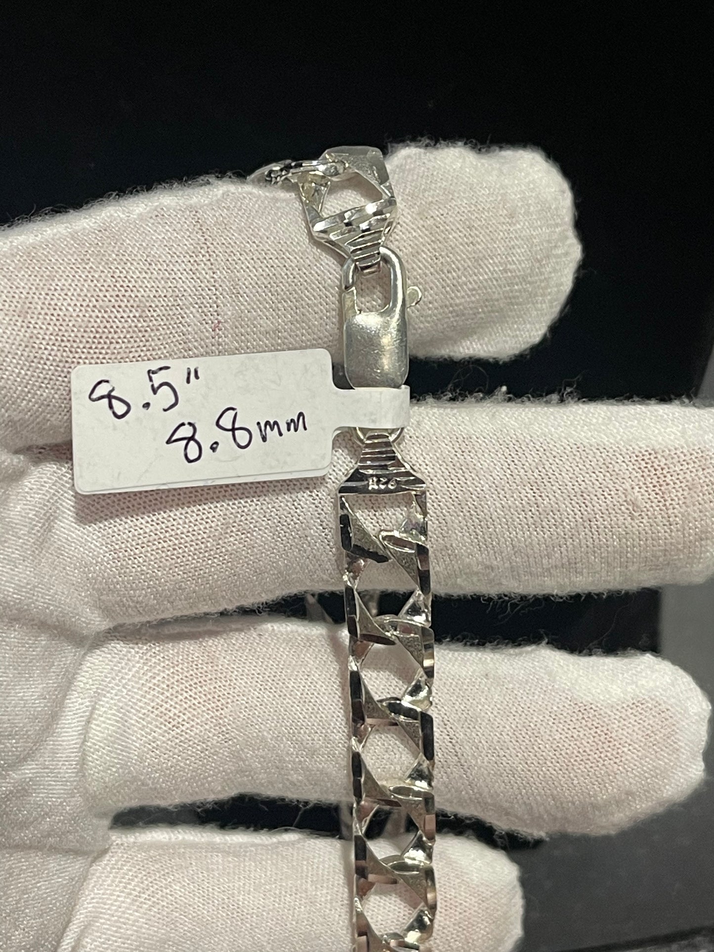 Silver DC Bracelet 8.5”