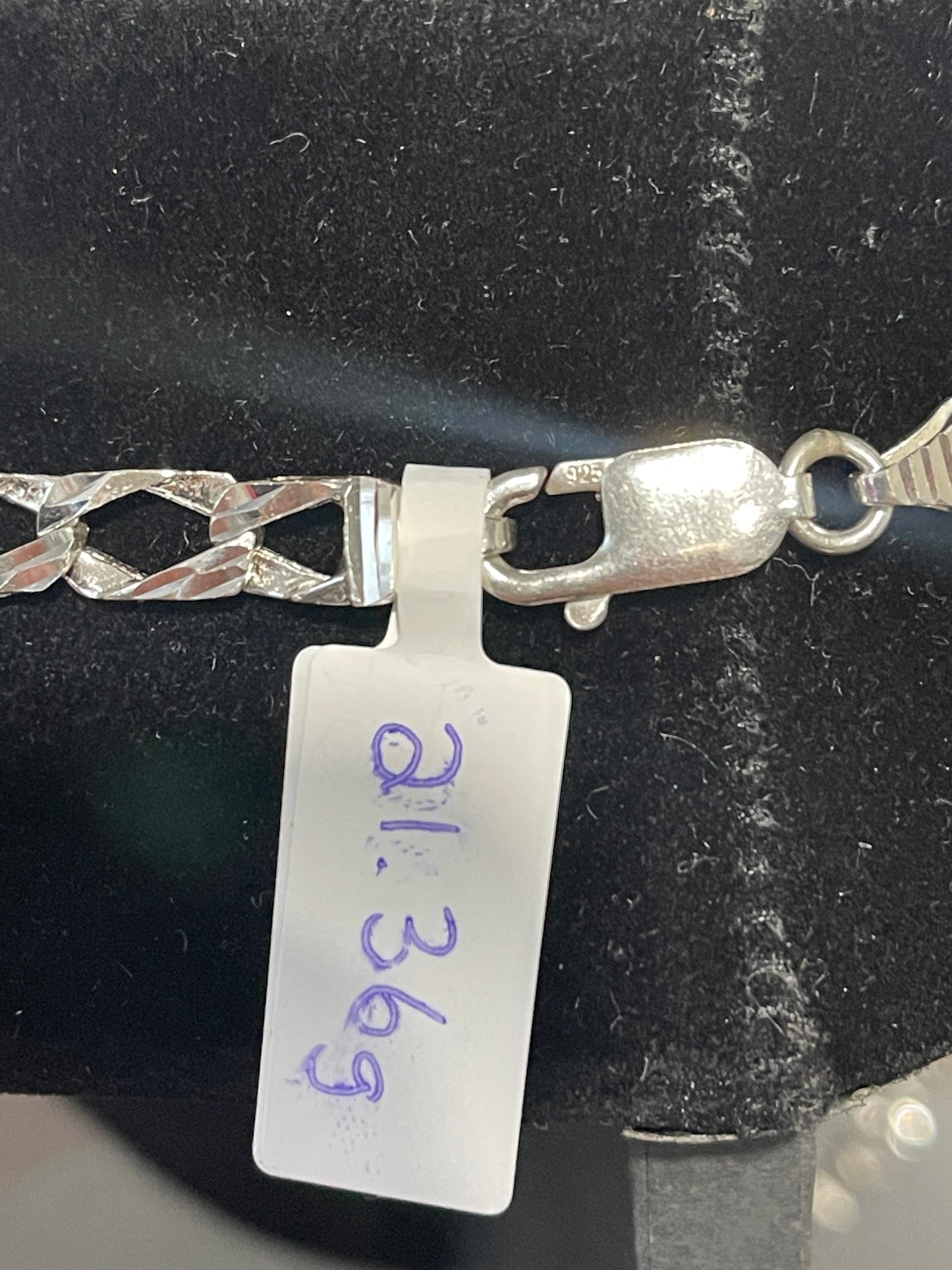 Silver DC Figaro Chain 24”