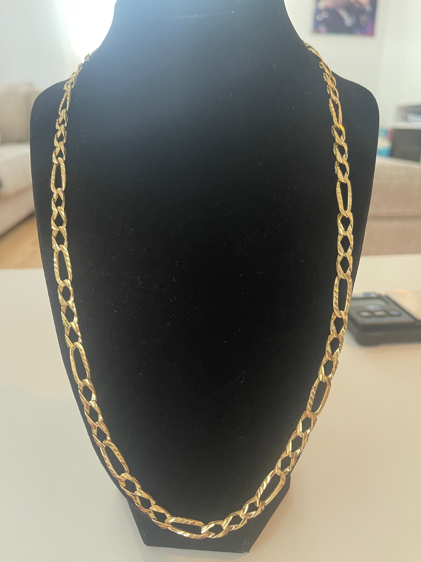 10K DC Figaro Chain 24”