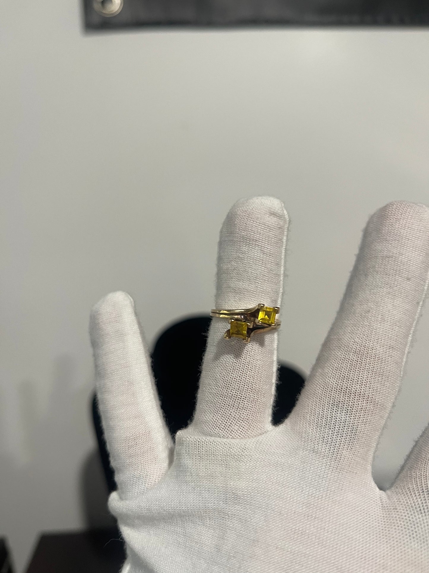 10K Yellow Citrine Ring