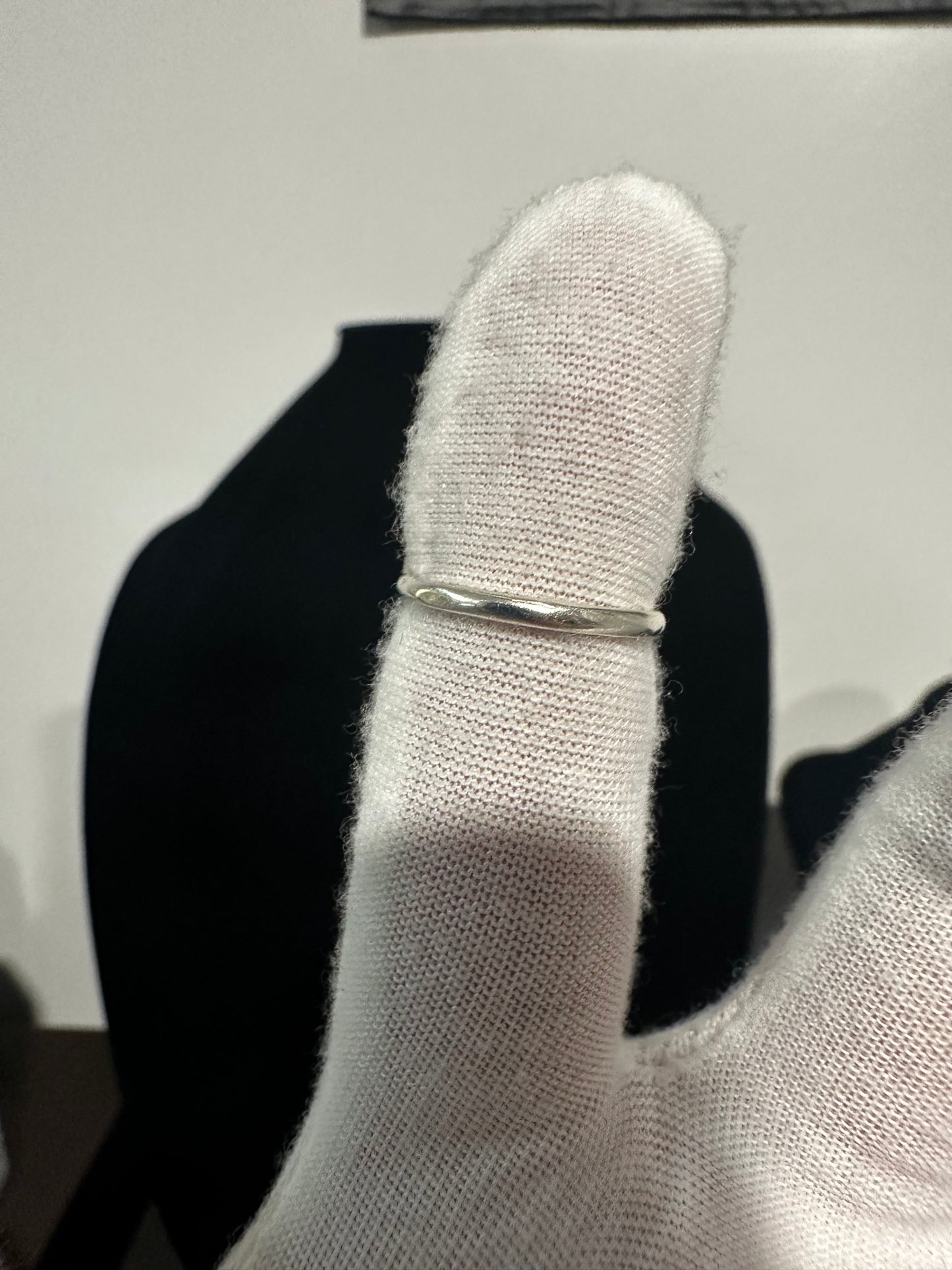 Silver Heart Nugget Ring Size 6.5