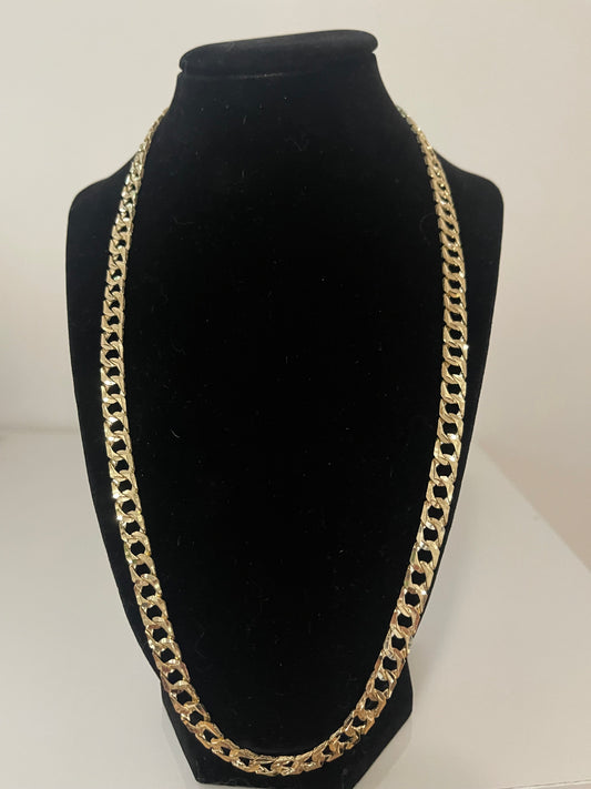 24” 10K Gold DC Curb Chain