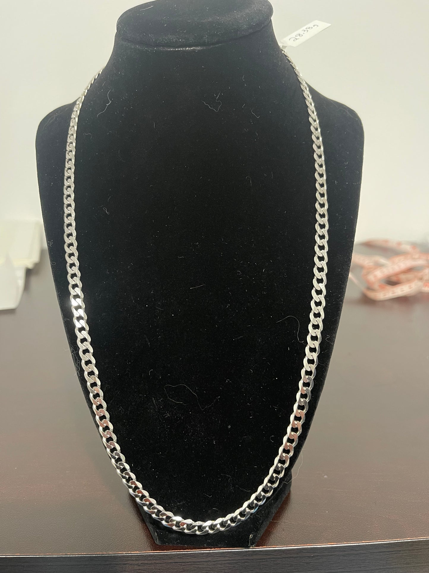 24” Silver Curb Chain