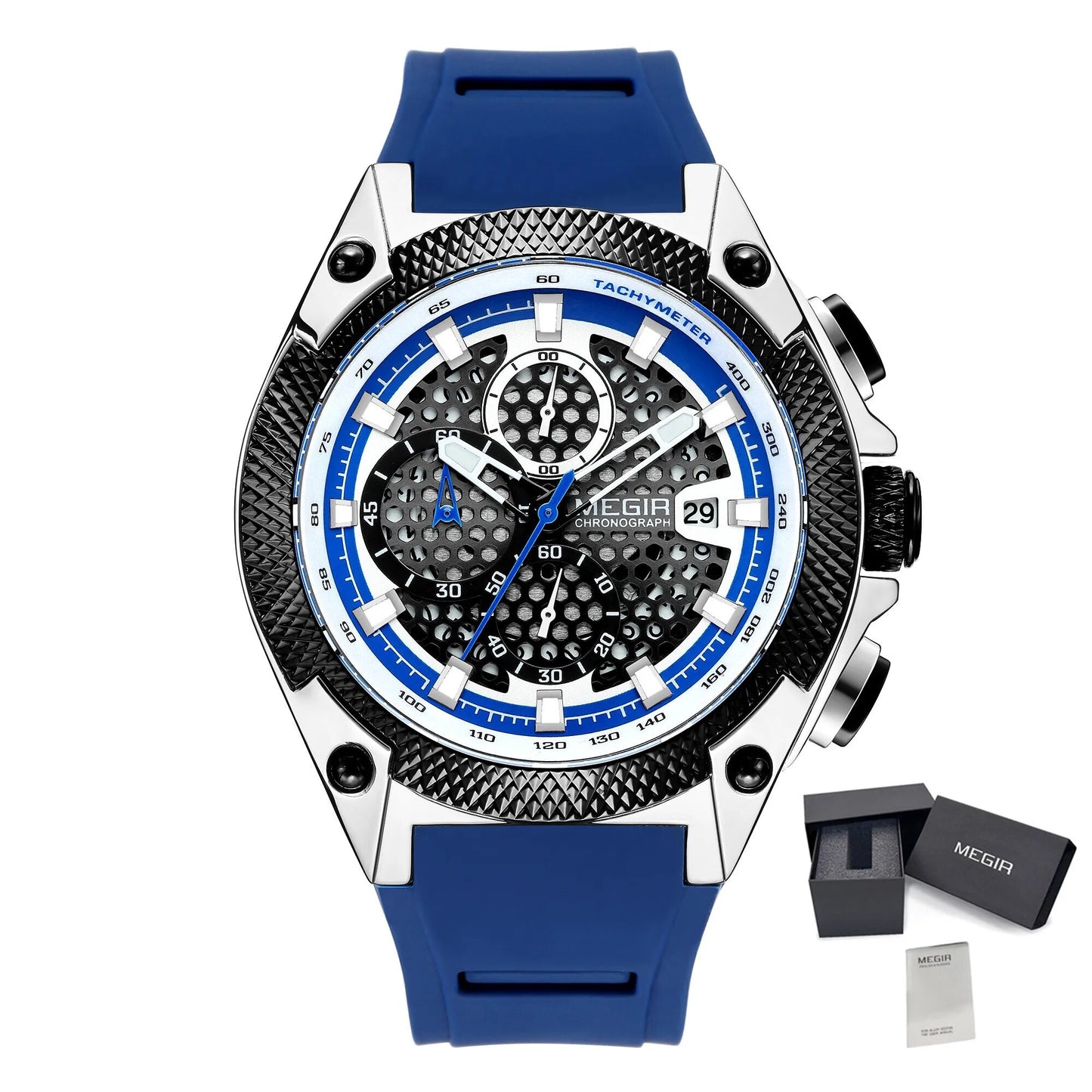 Megir Silicone Band Watch