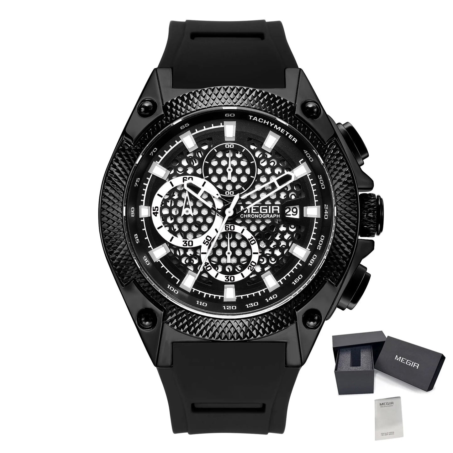 Megir Silicone Band Watch