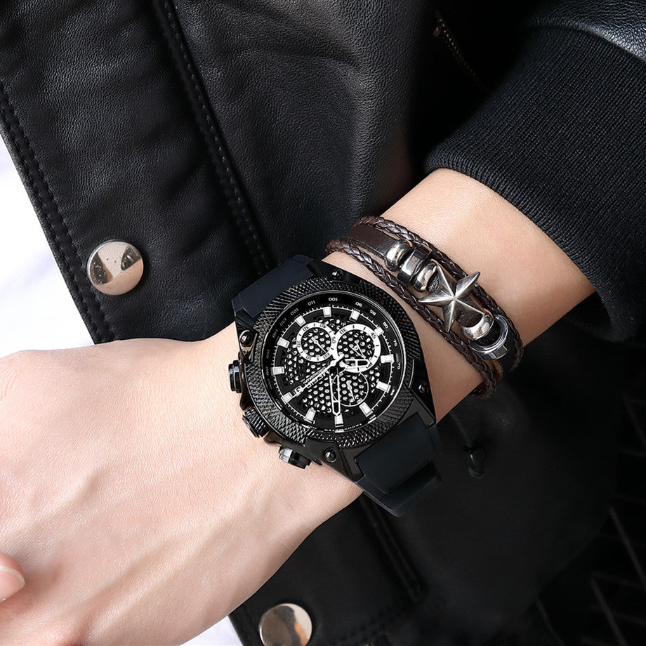 Megir Silicone Band Watch