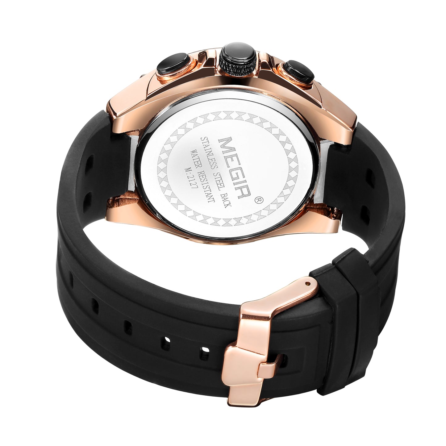 Megir Silicone Band Watch