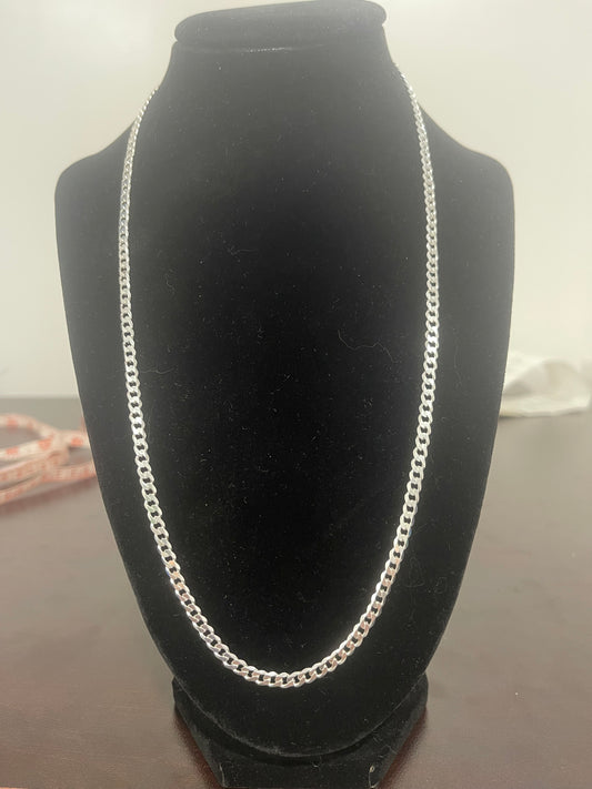 22” Authentic Italian Silver Cuban Link Chain 12.5g