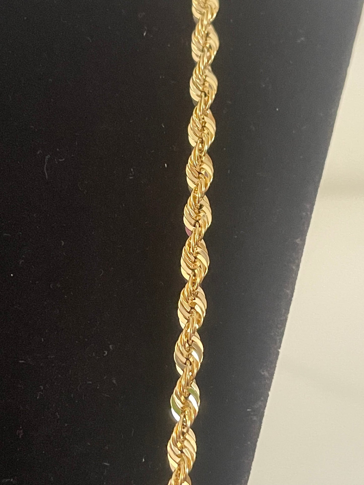 10K Gold 26” Rope Chain