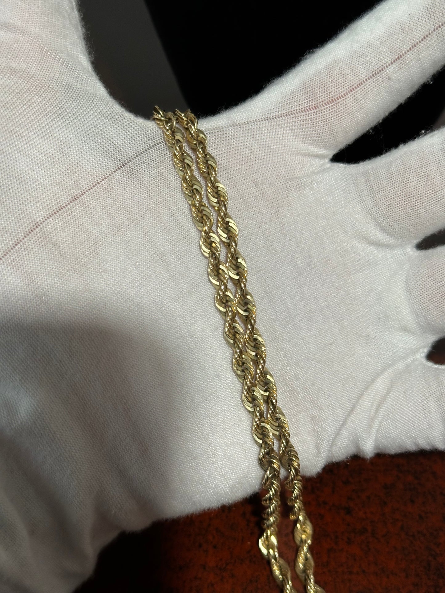 10K Rope Chain 18.5”