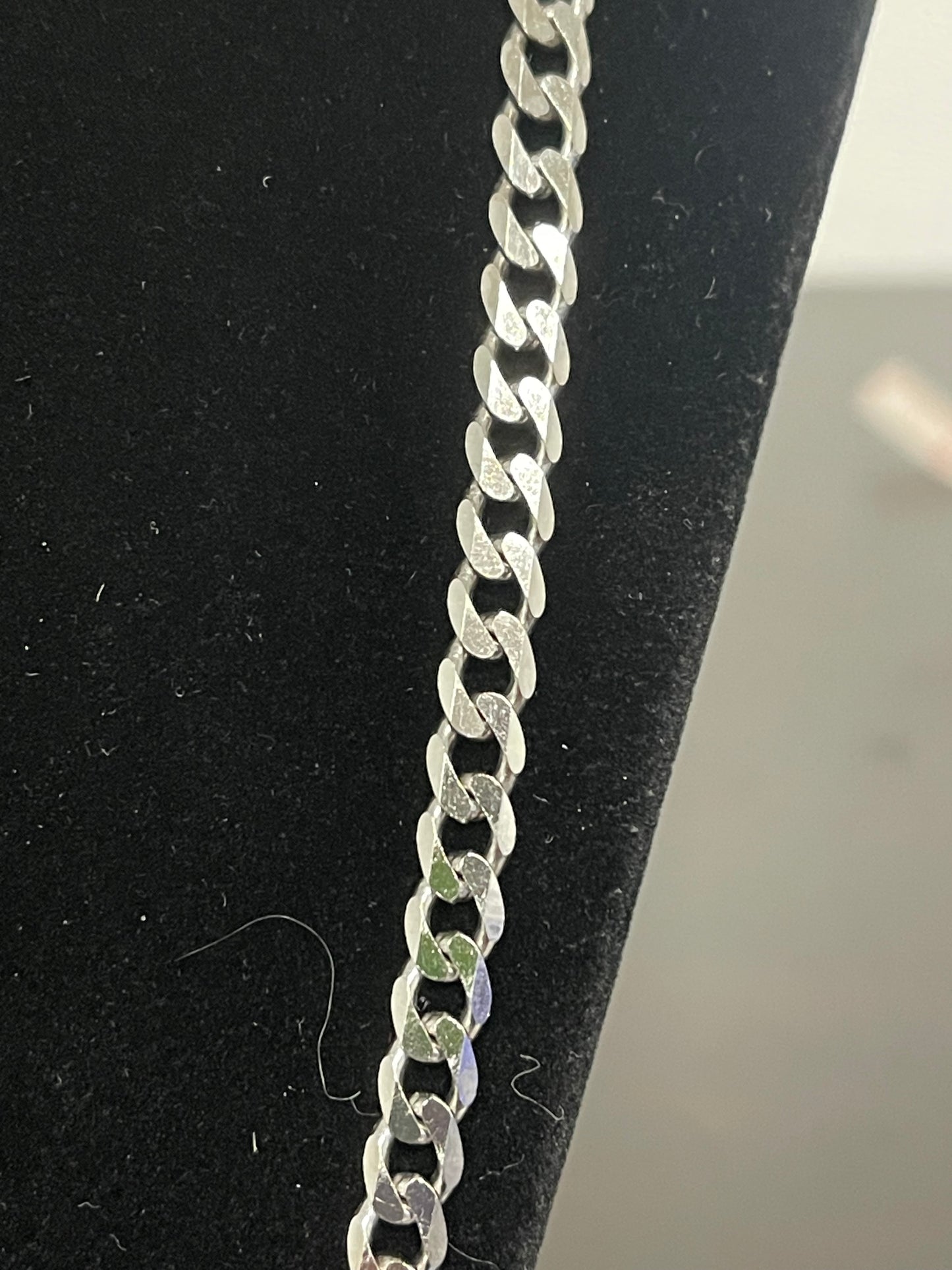 24” Silver Curb Chain