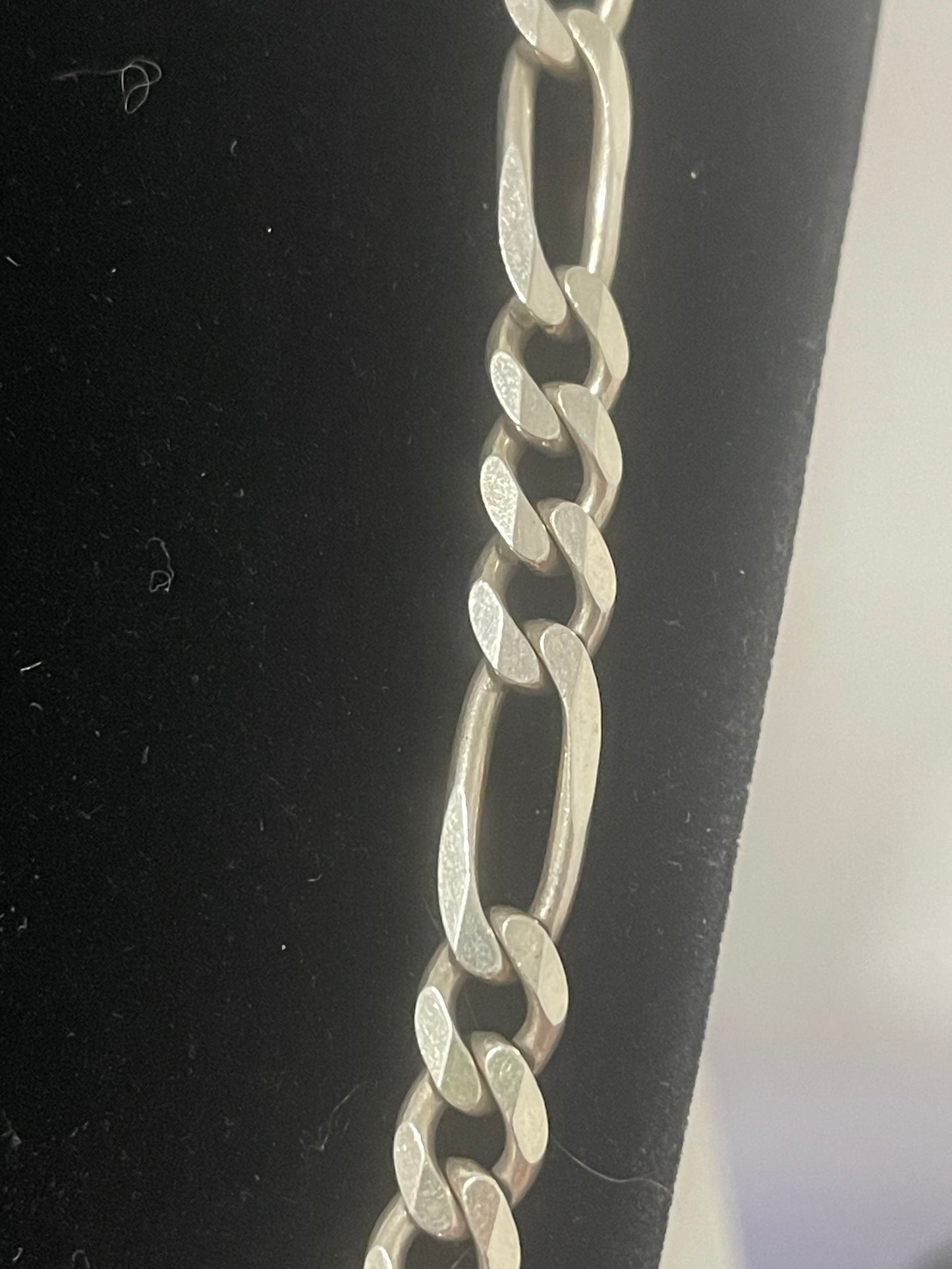 22” Italian Silver Figaro Chain