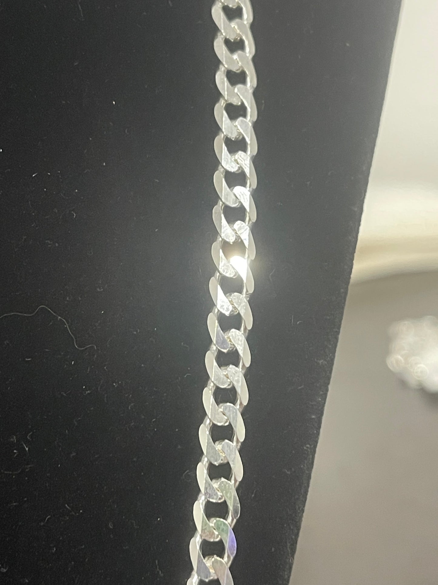 24” Authentic 925 Italian Silver Cuban Link Chain 28.63g