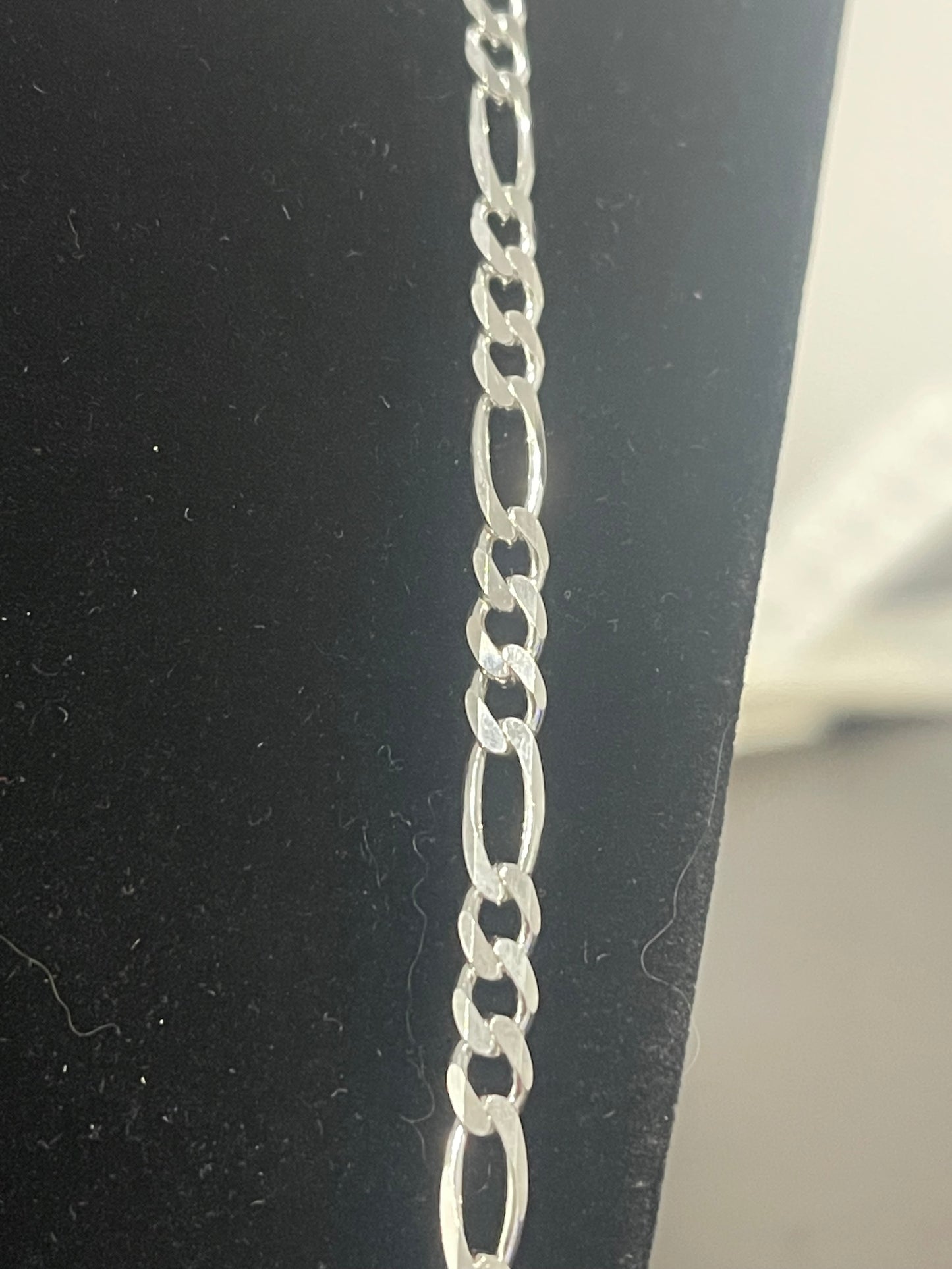 26" Authentic Italian 925 Silver Figaro Link Chain 19.18g