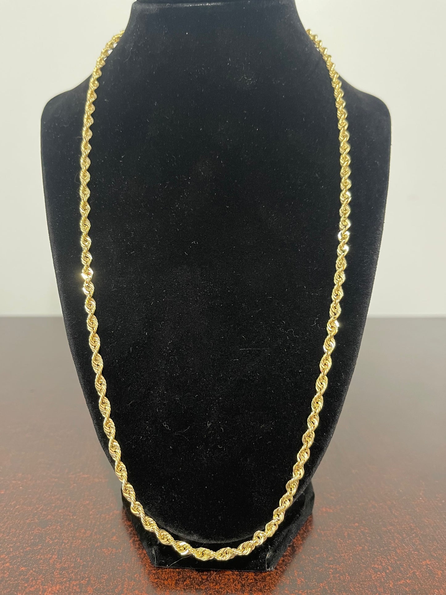10K Italian Rope Chain 24”