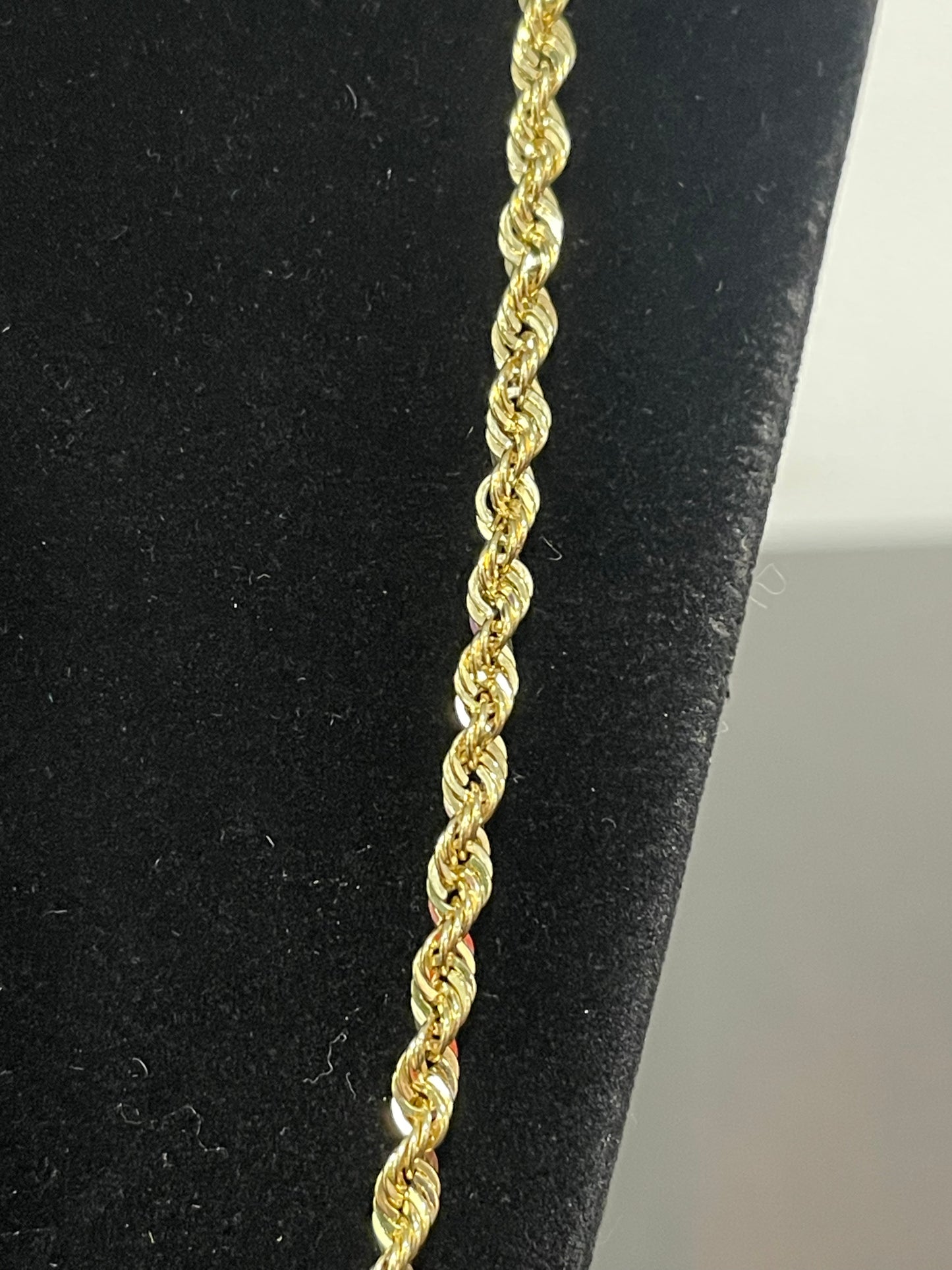 10K Italian Rope Chain 24”