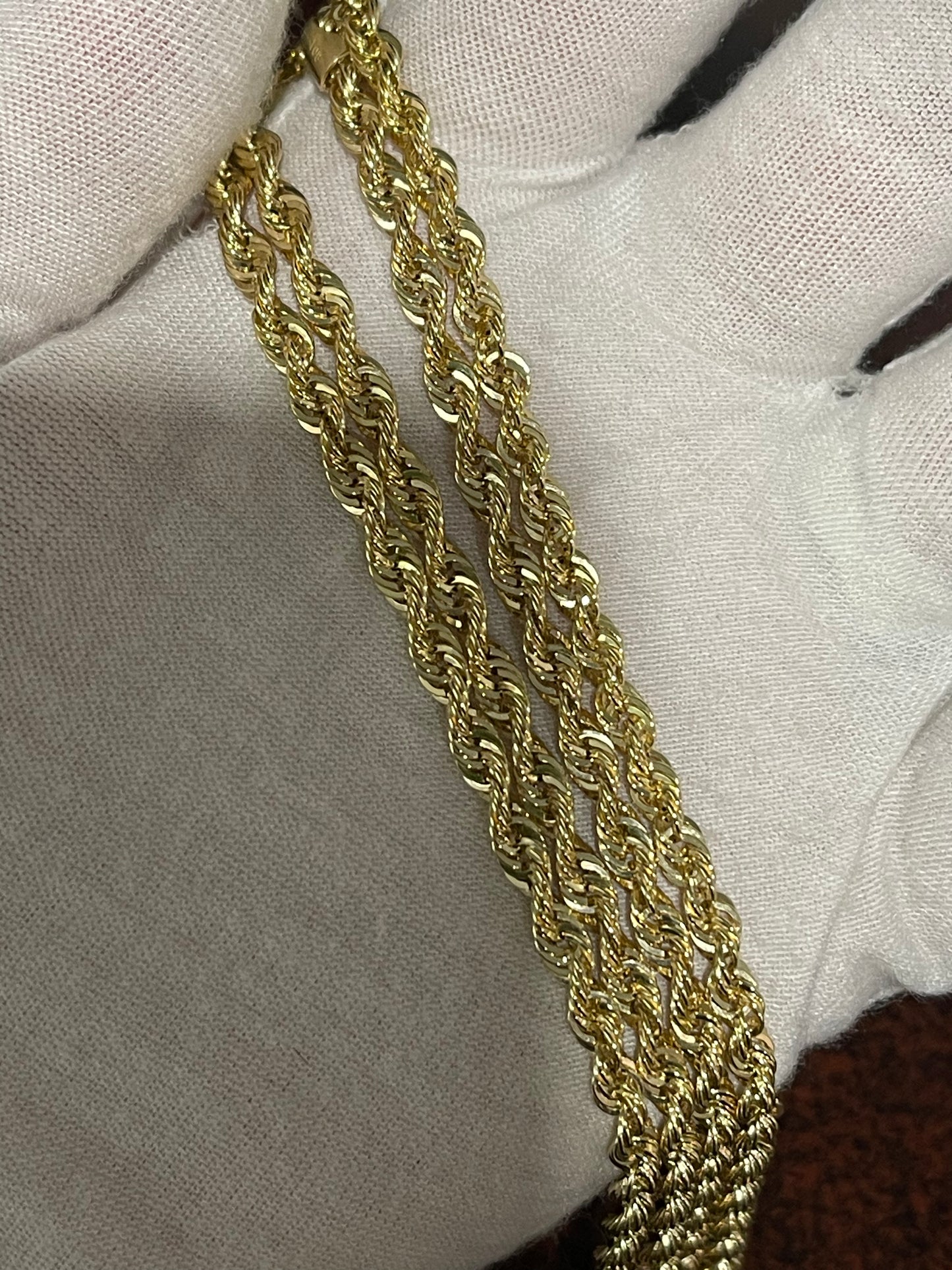 10K Italian Rope Chain 24”