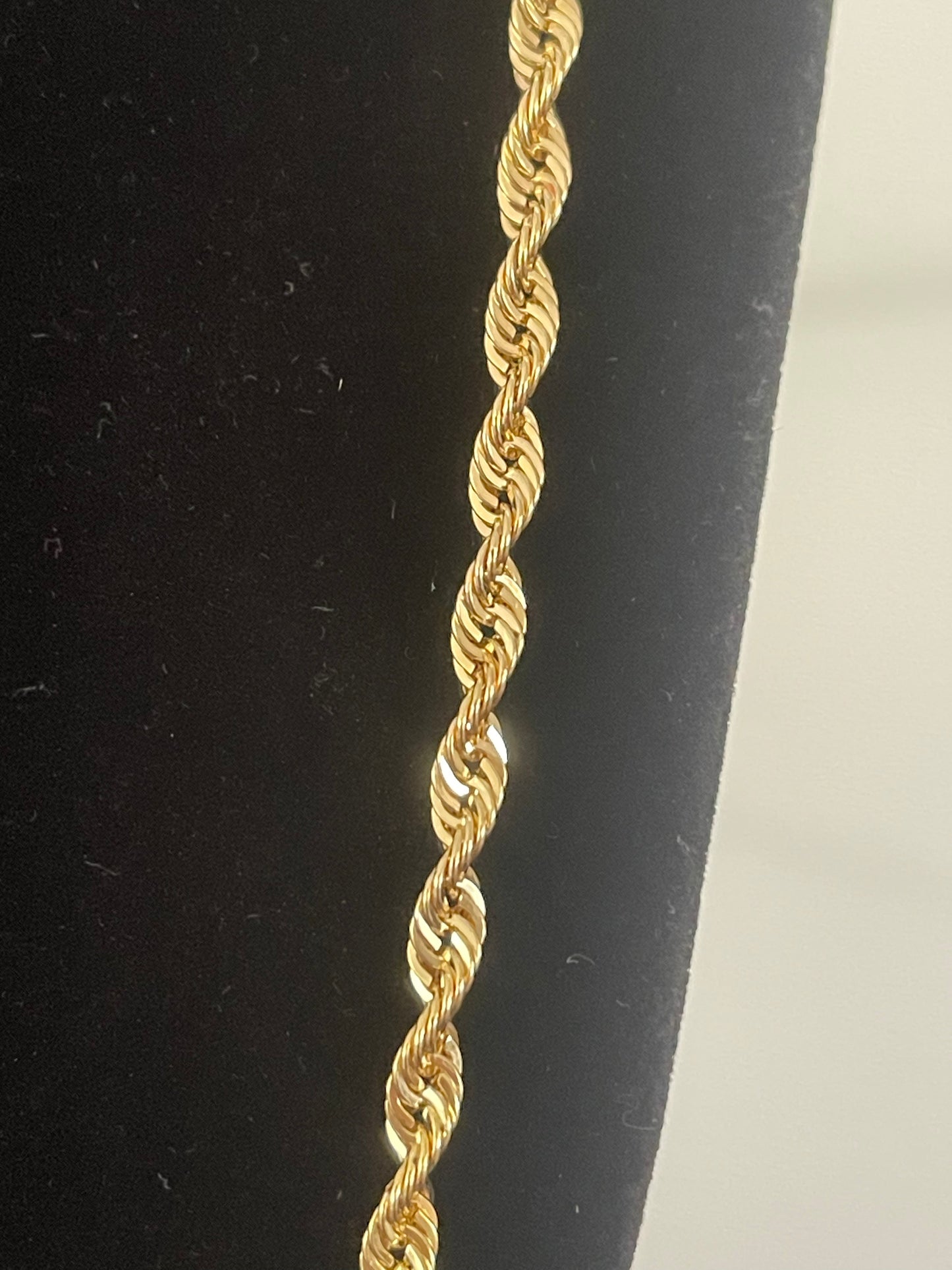 10K Gold 24” Rope Chain