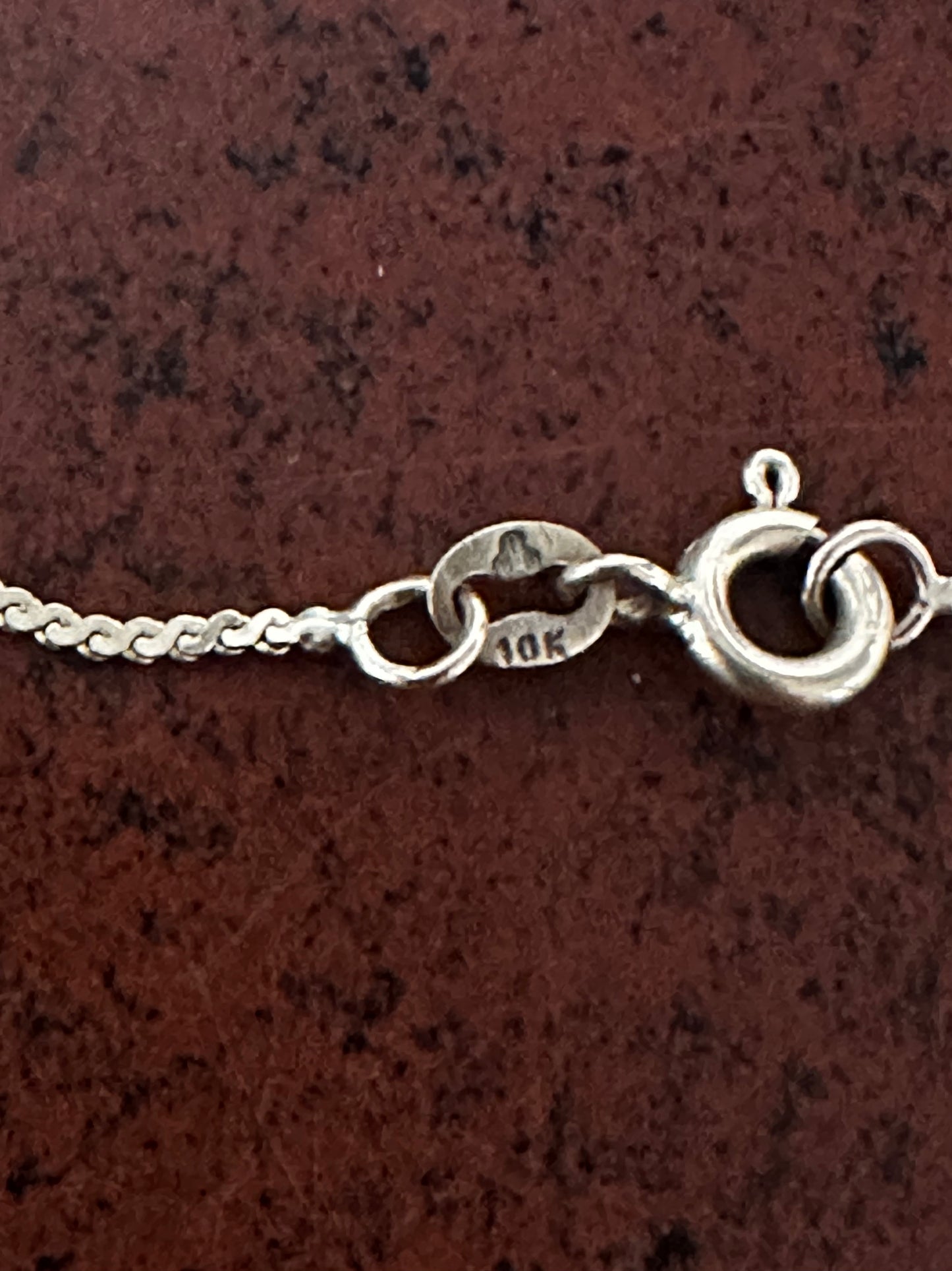 10K S Link Chain & Heart Cross 18.5”