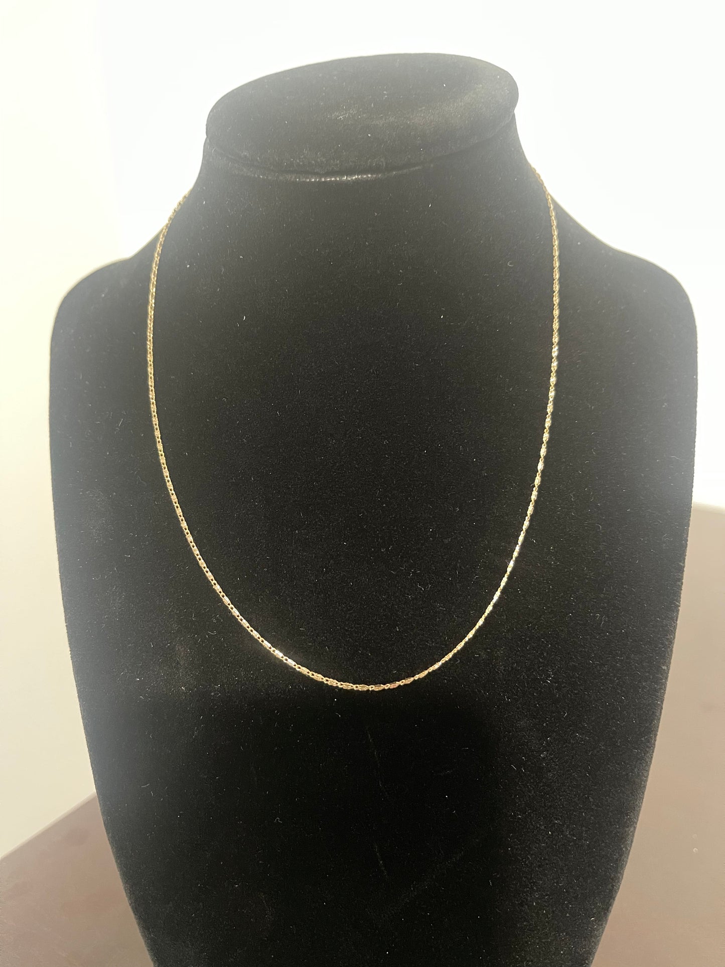 Authentic 10k Gold 16” Womens Rope Chain 1.92g