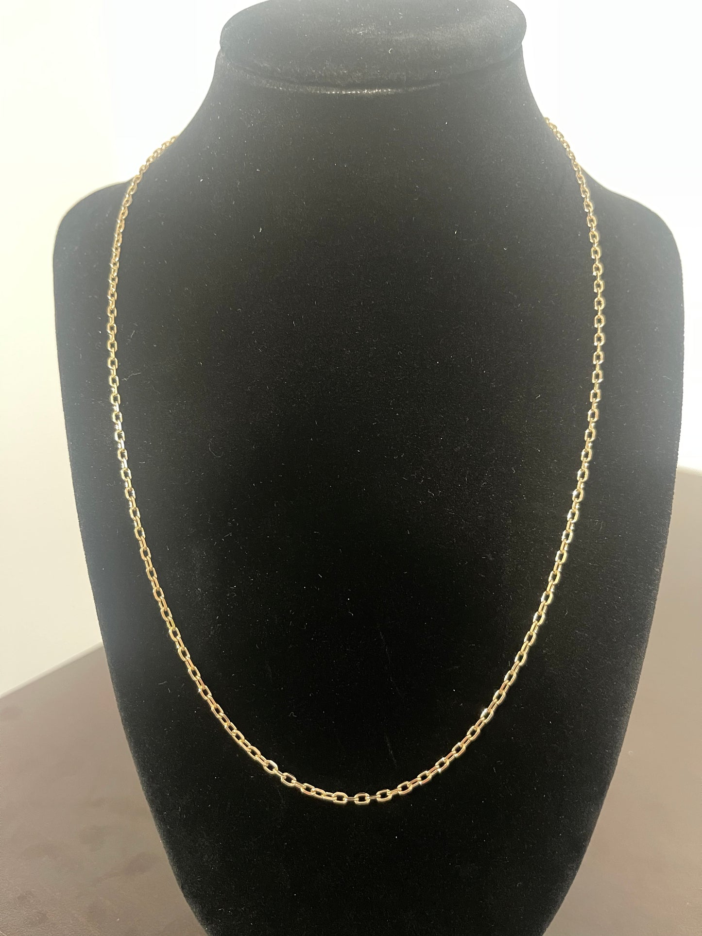 Authentic 10K Gold 20” Flat Cable Women’s Chain 5g