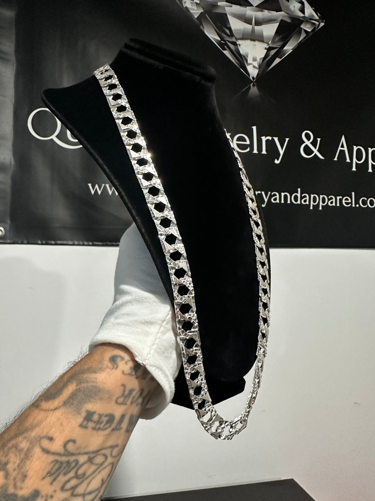 925 Silver DC Nugget Chain 26”