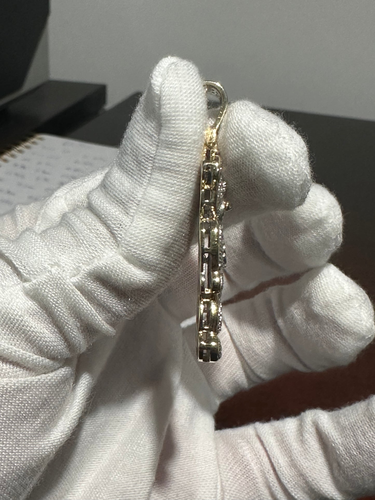 10K Diamond Teddybear Pendant