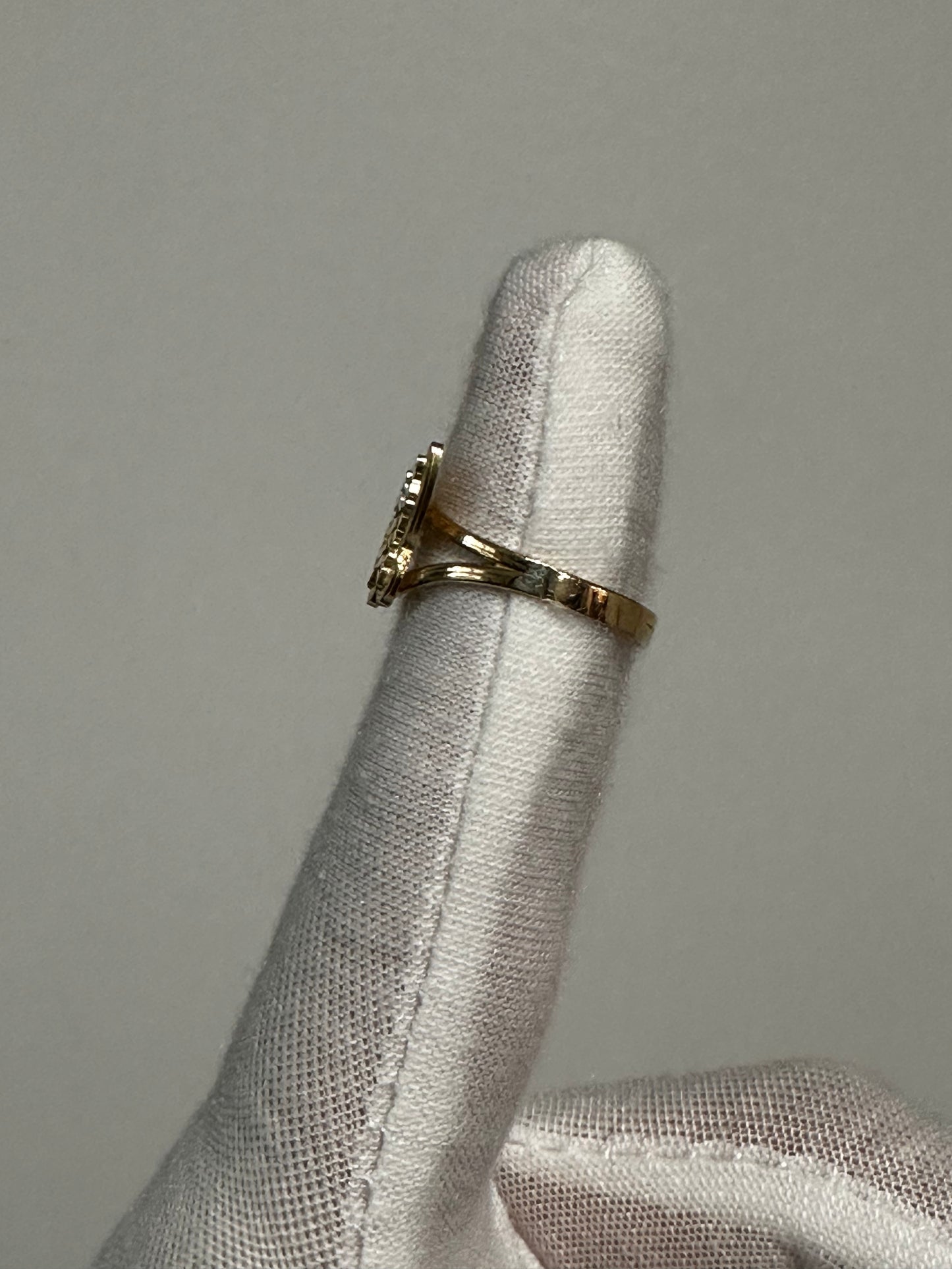 10K Butterfly Ring Size 7
