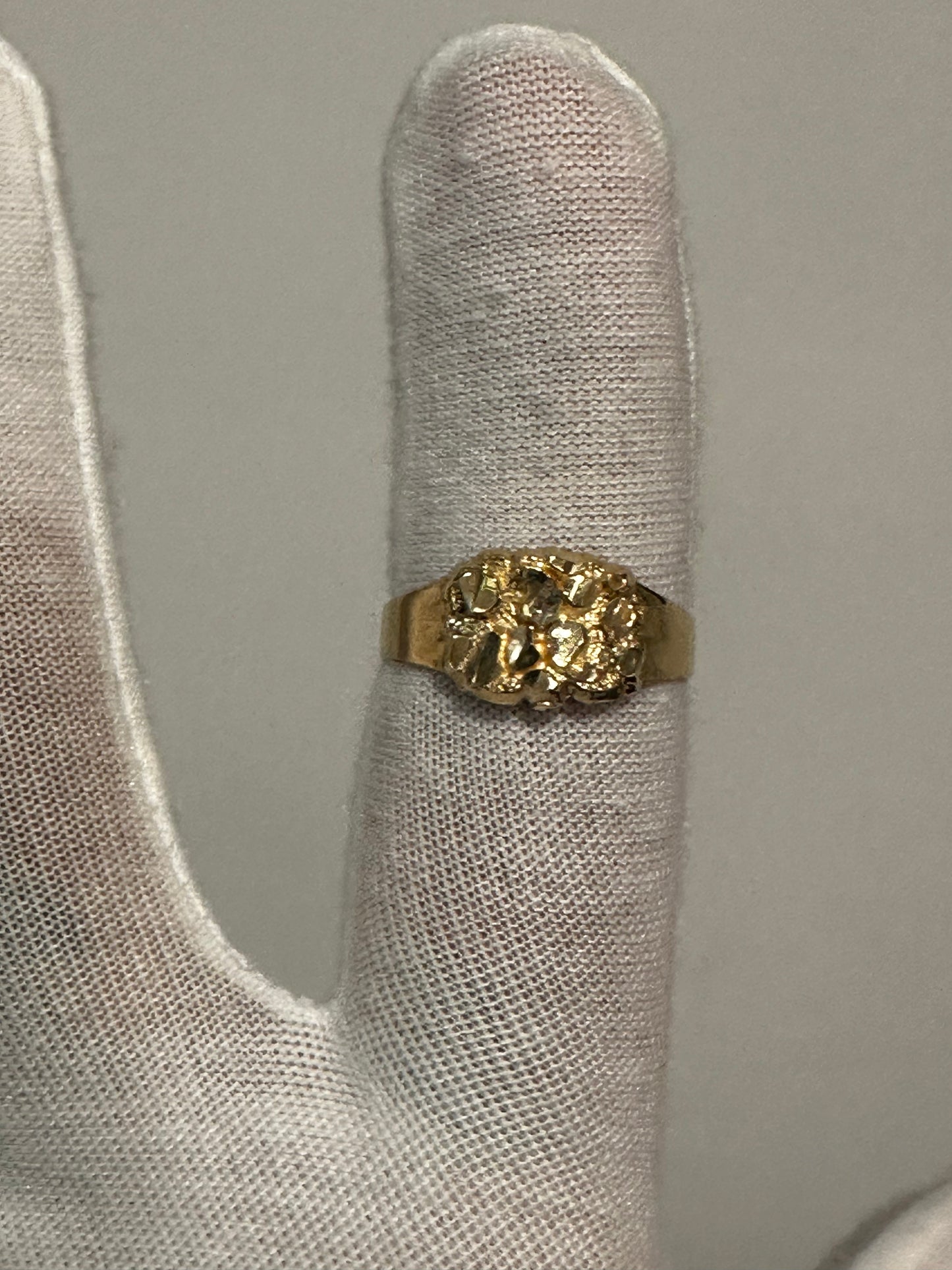 10K Nugget Ring Size 9.25