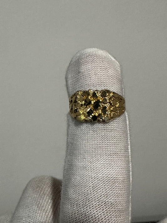 10K Nugget Ring Size 6.5
