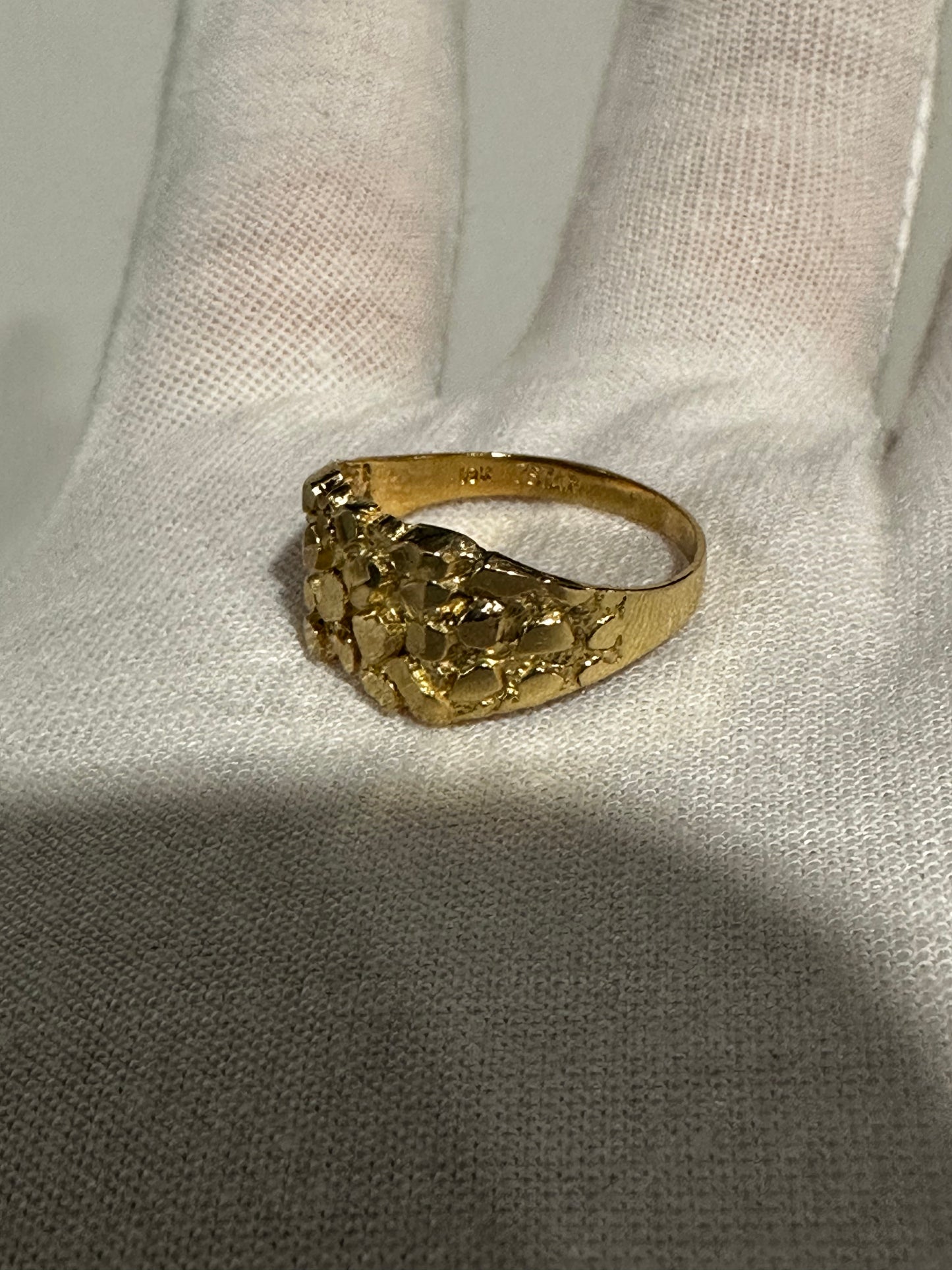 10K Nugget Ring Size 6.5