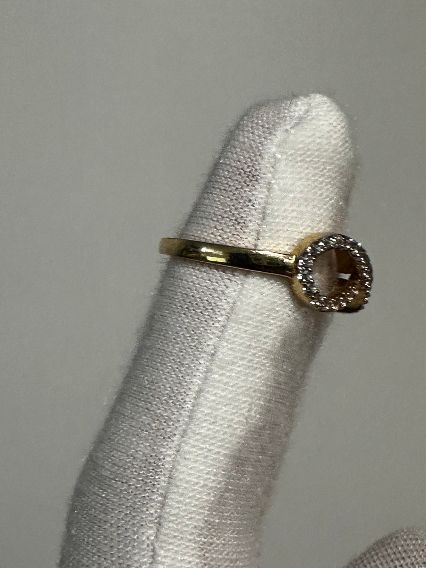 10K Infinity Ring Size 6.5