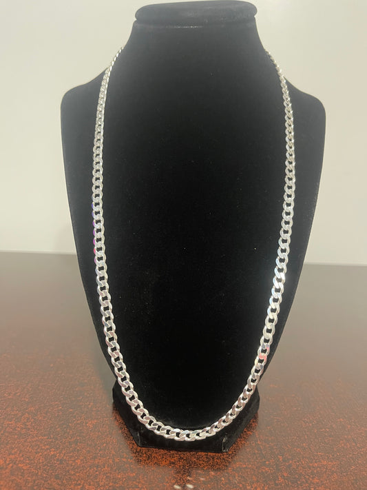 925 Silver Cuban Chain 24”