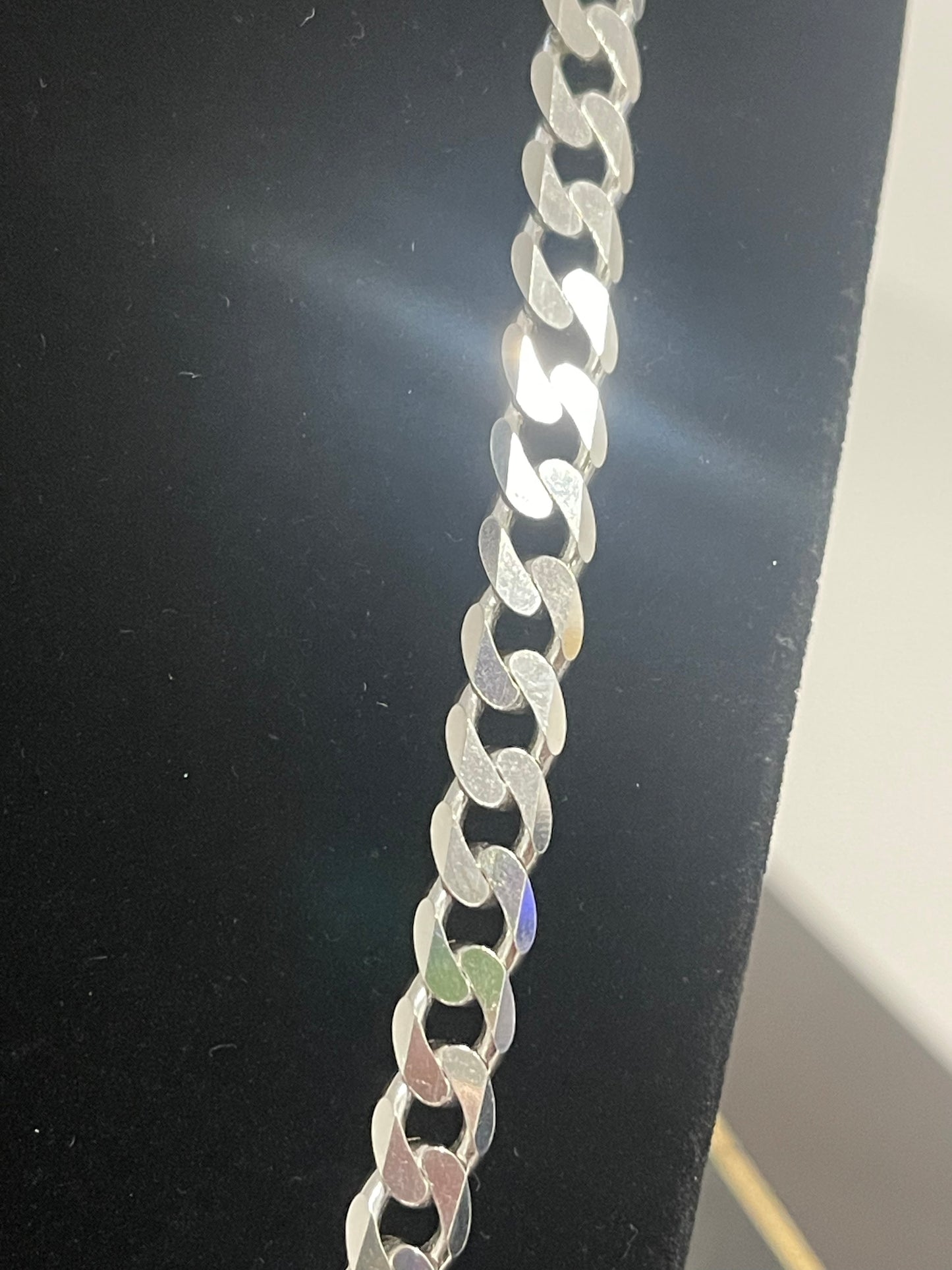 Authentic 925 Italian Silver 22” Cuban Link 33.46g