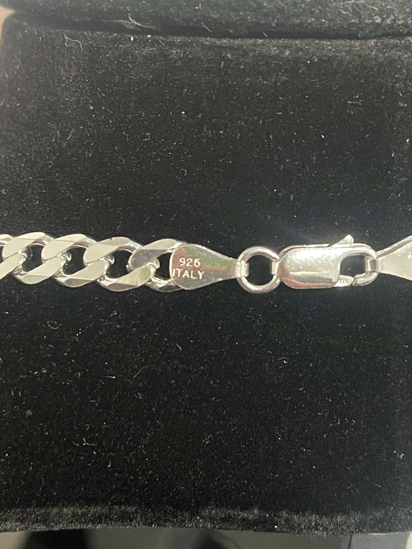 Authentic 925 Italian Silver 22” Cuban Link 26.10g