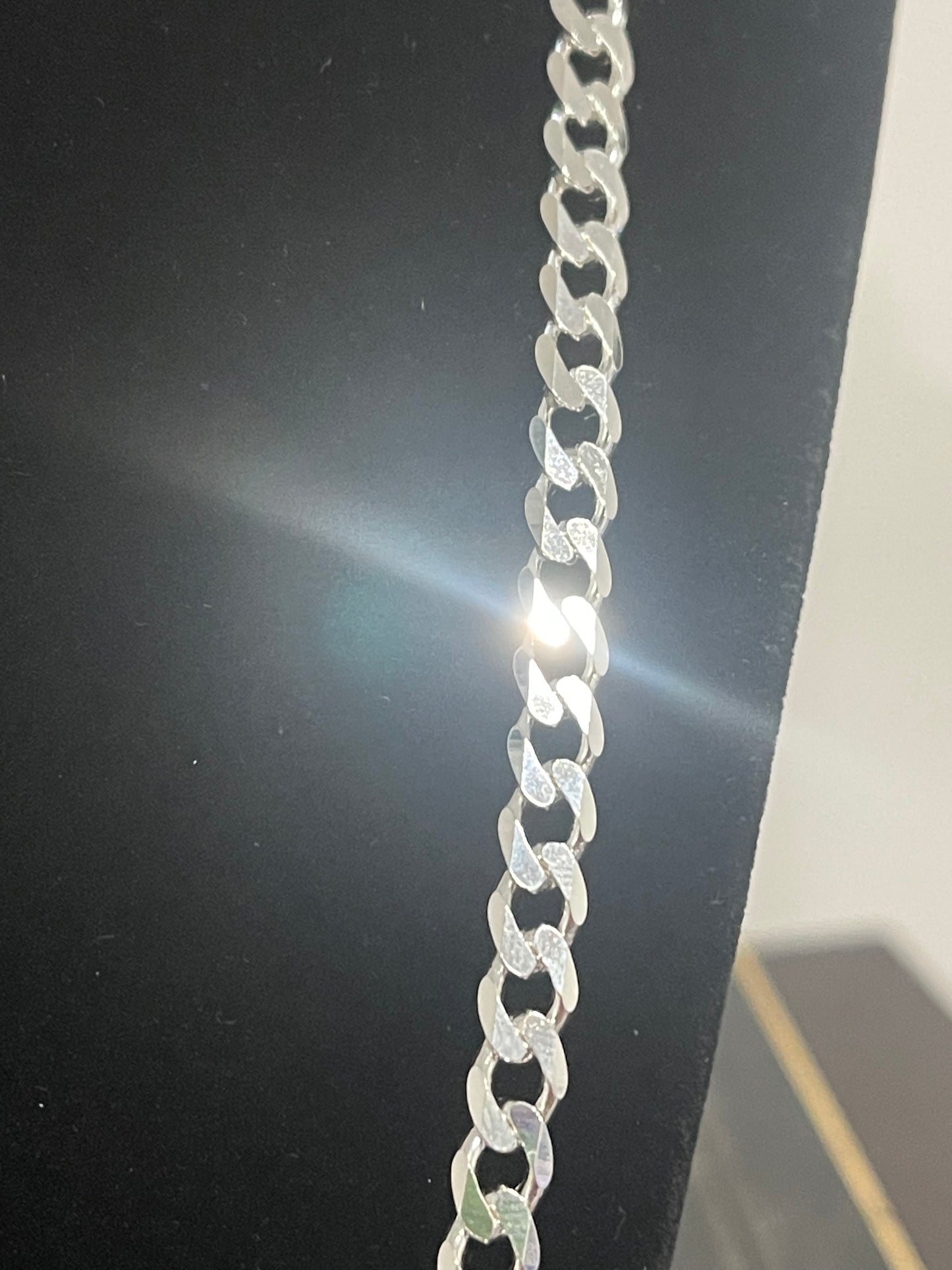 Authentic 925 Italian Silver 24” Cuban Link 27.88g